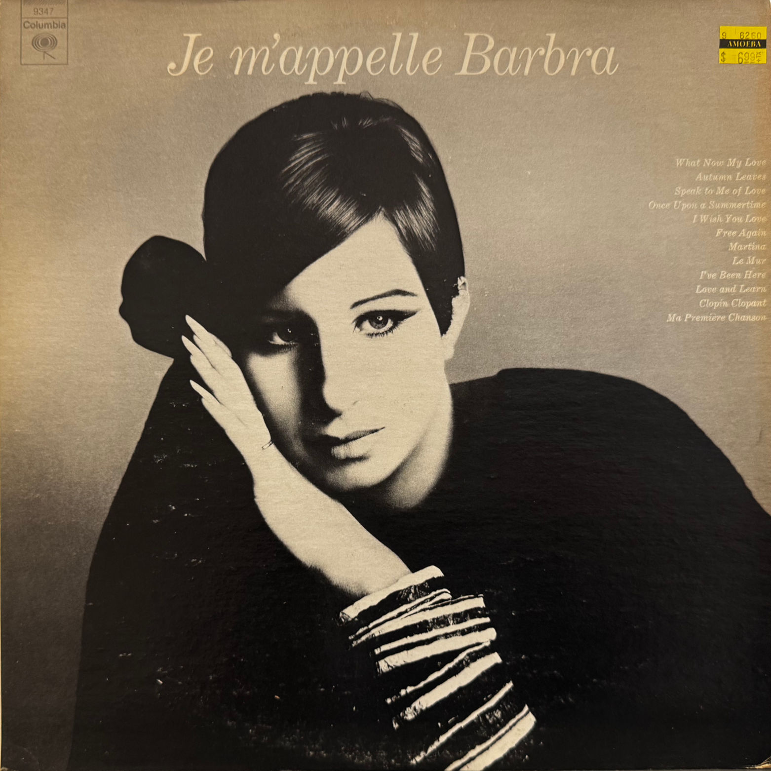 Barbra Streisand Je M'appelle Barbra Album Cover
