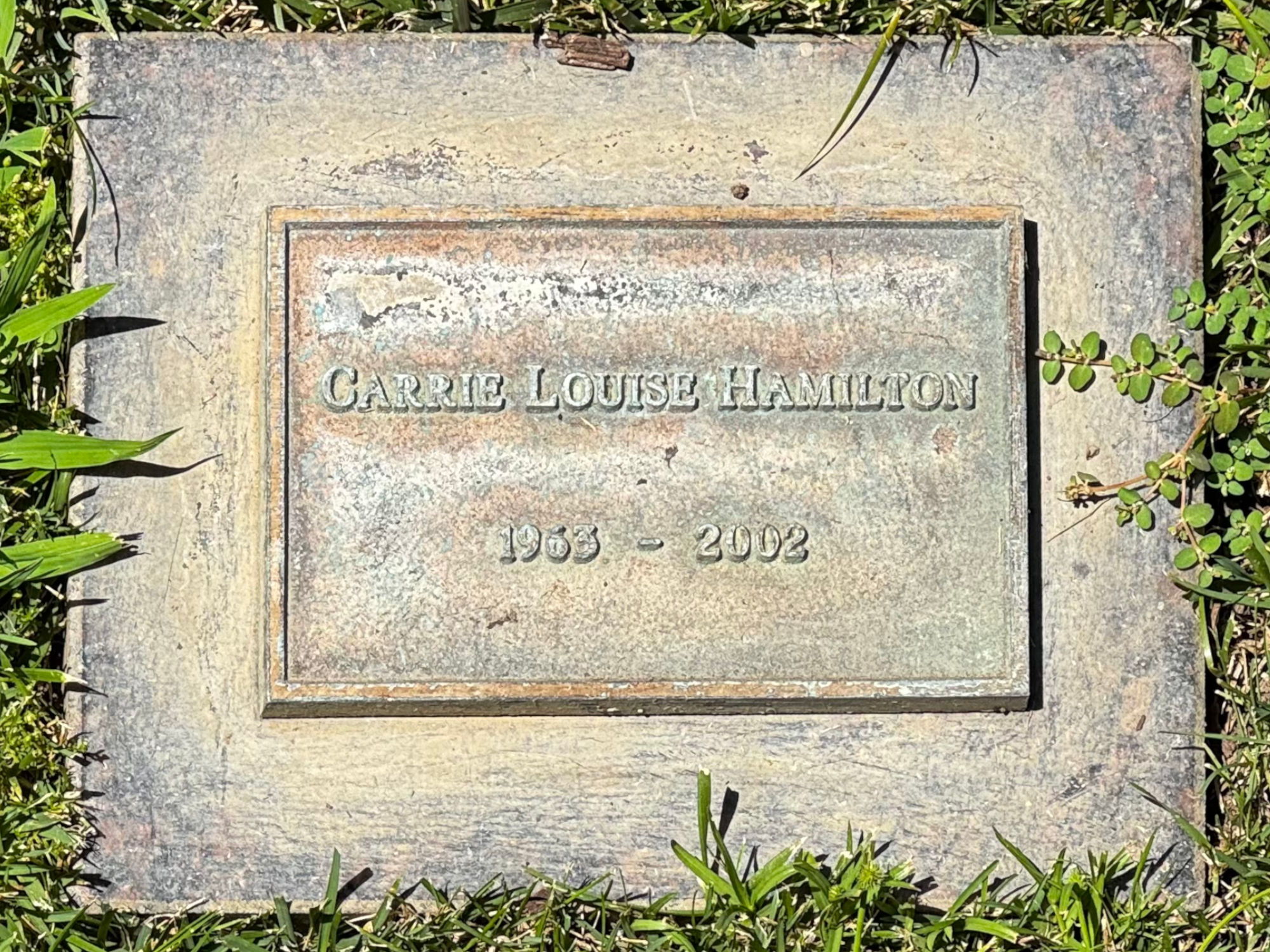 Westwood Village Memorial Park Carrie Hamilton