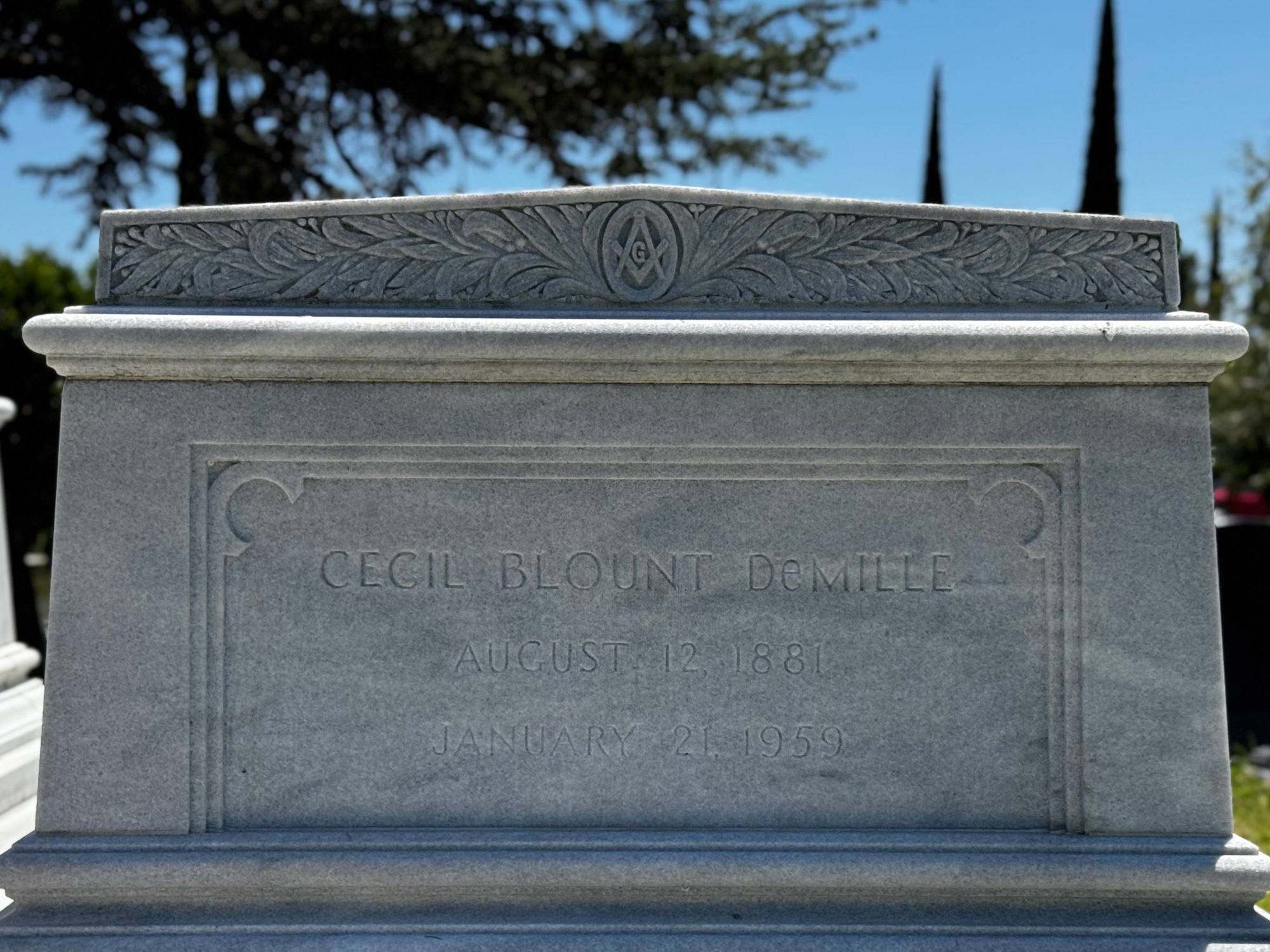 Cecil Blount DeMille Grave