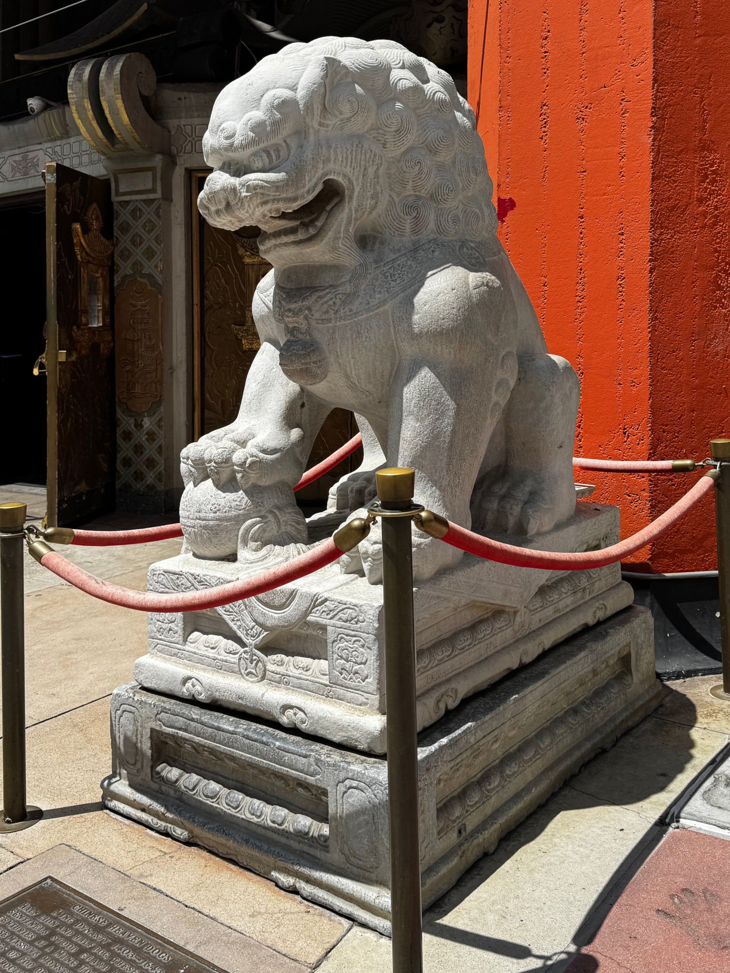 TCL Chinese Theatre Male Chinese Heaven Dog Left