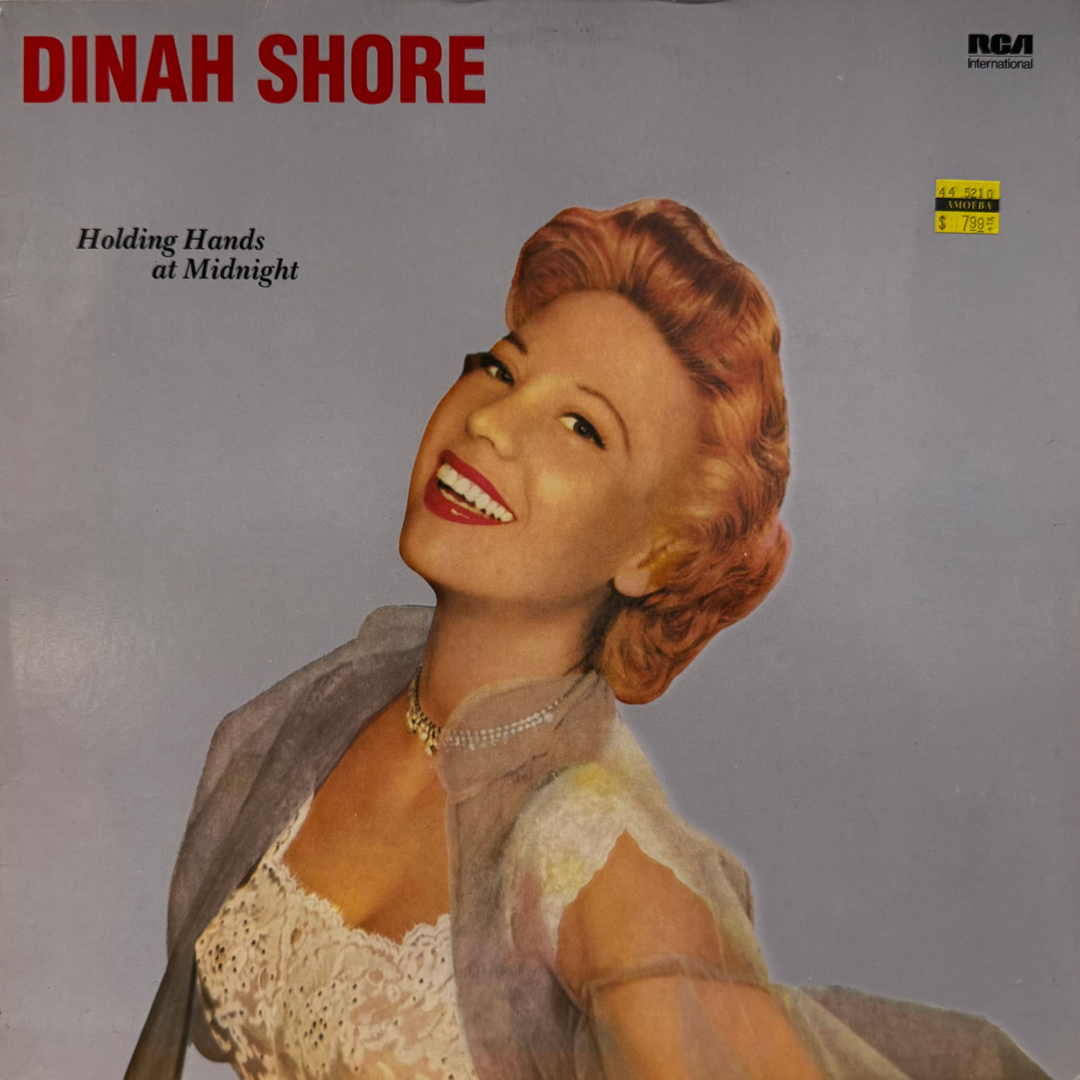 Dinah Shore Holding Hands At Midnight Album Cover