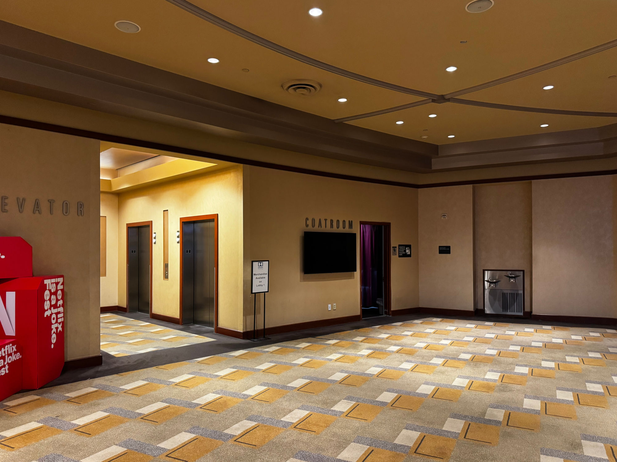 Dolby Theatre 2nd Floor Coatroom