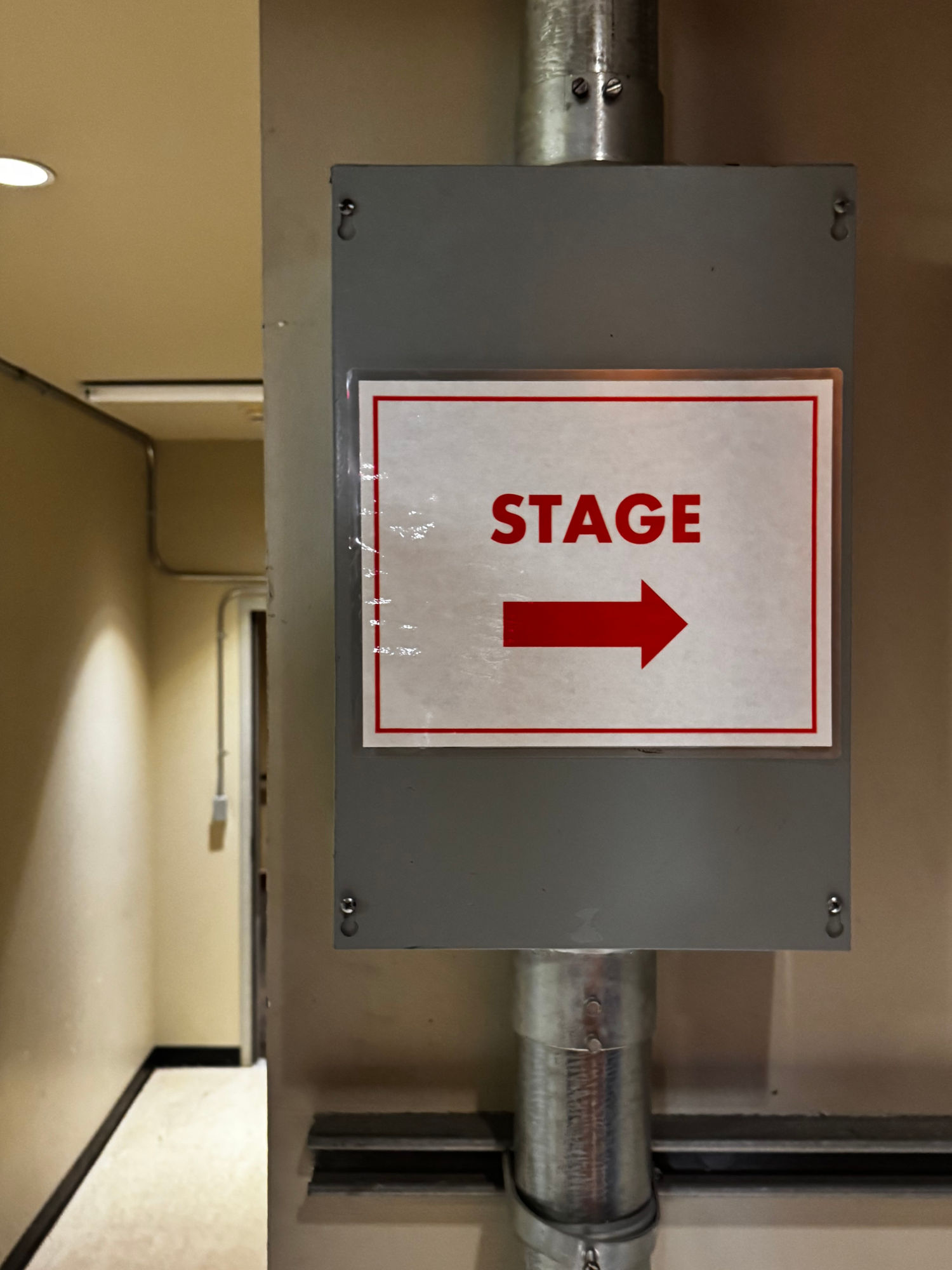 Dolby Theatre Back Stage Sign