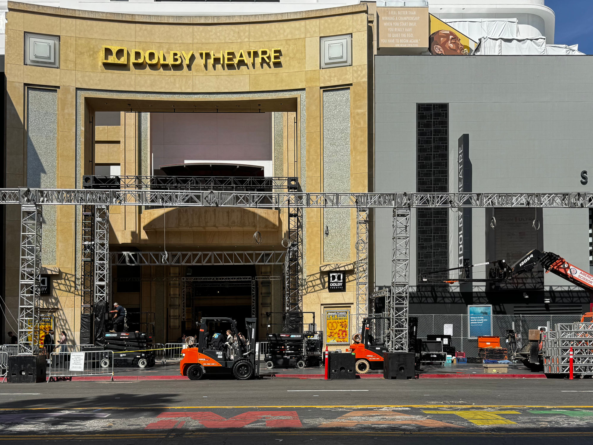Dolby Theatre Oscar Week Set Up