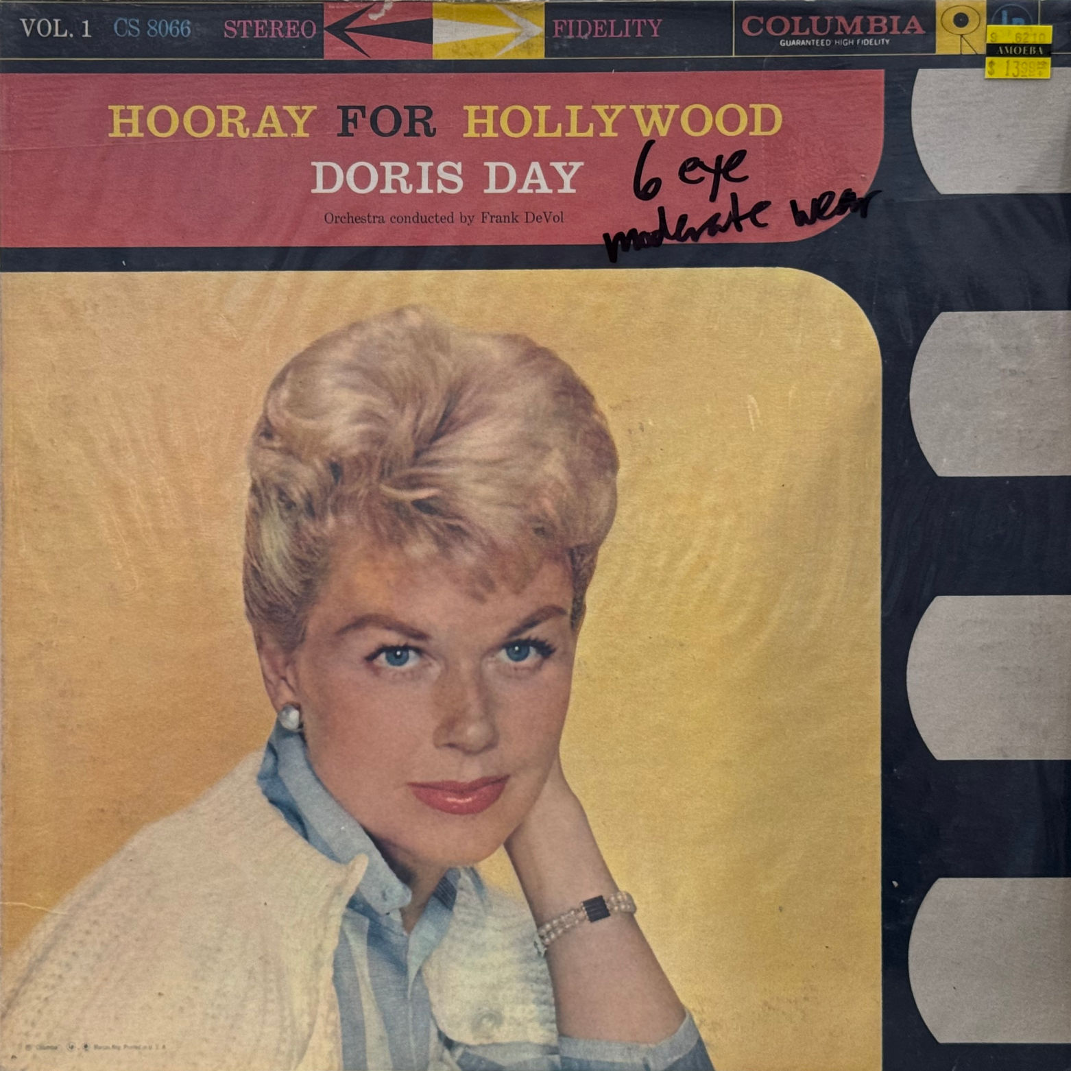 Doris Day Hooray For Hollywood Album Cover