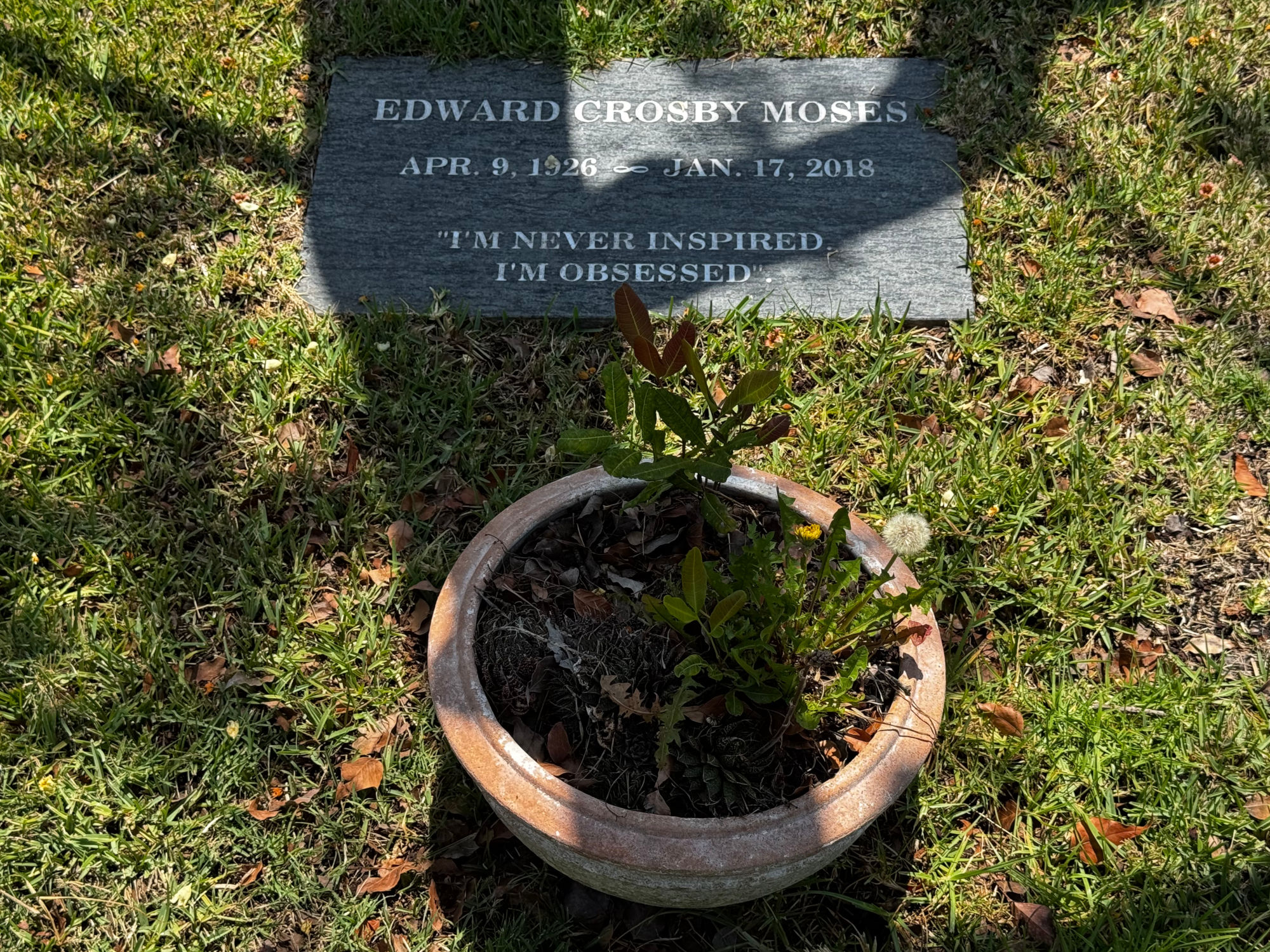 Edward Crosby Moses Grave