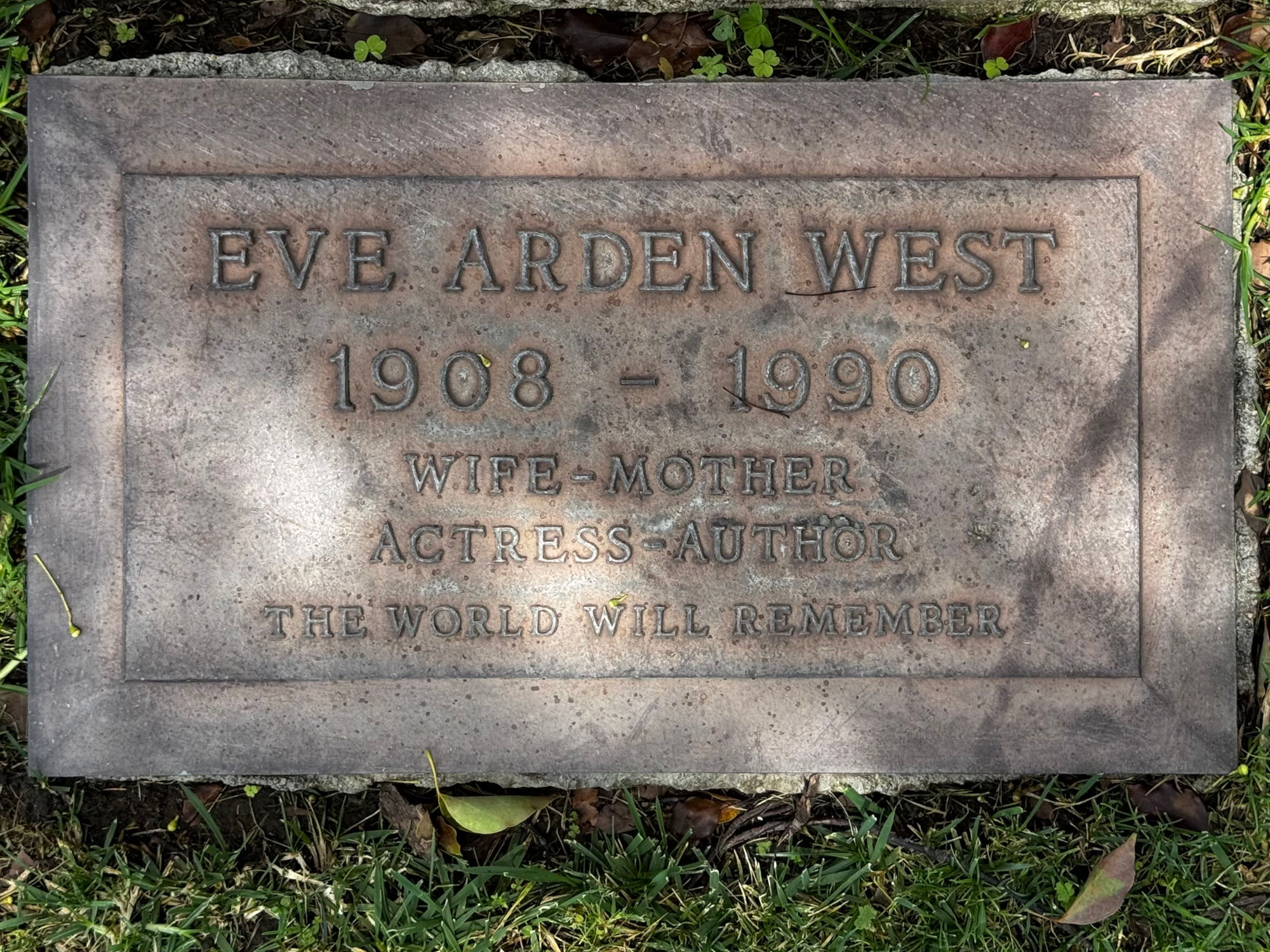 Westwood Village Memorial Park Eve Arden
