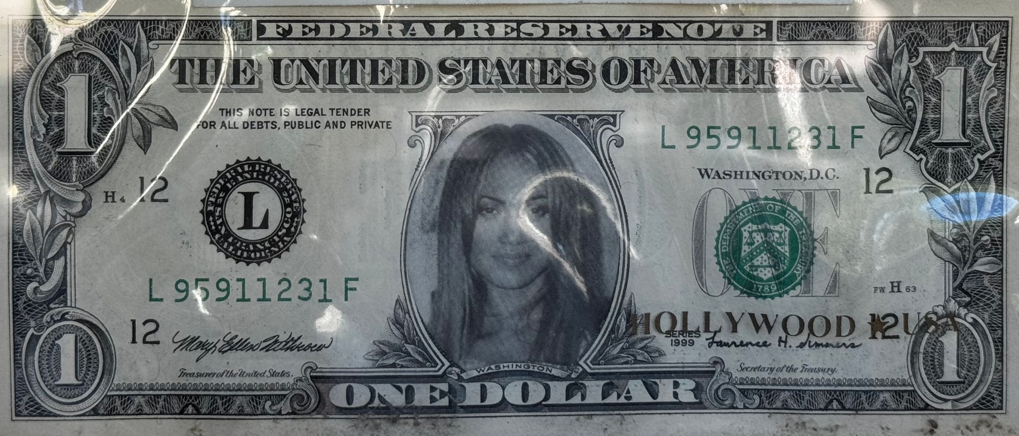 Fake One Dollar Bill Jennifer Lopez