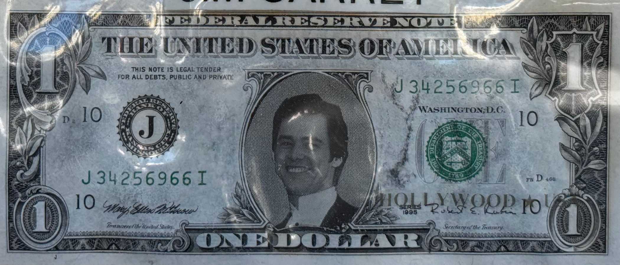 Fake One Dollar Bill Jim Carrey