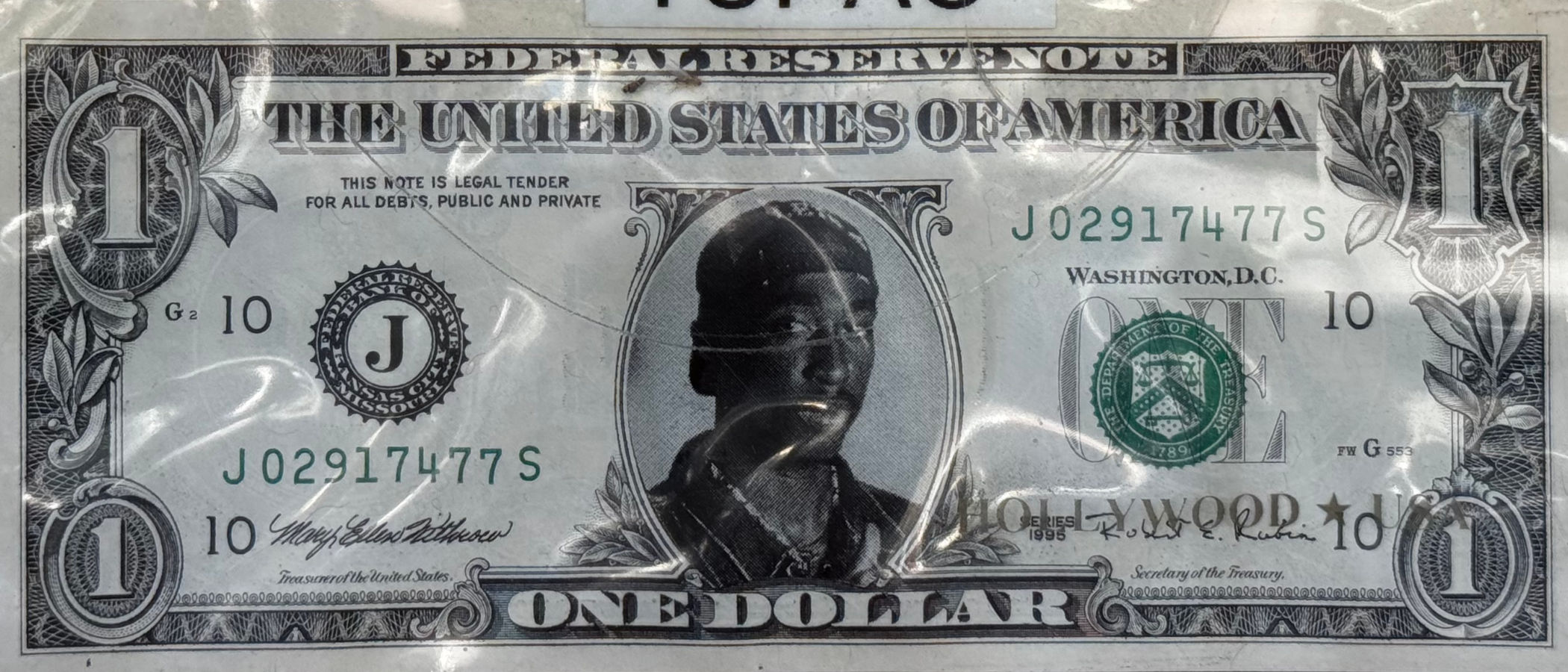 Fake One Dollar Bill Tupac Shakur