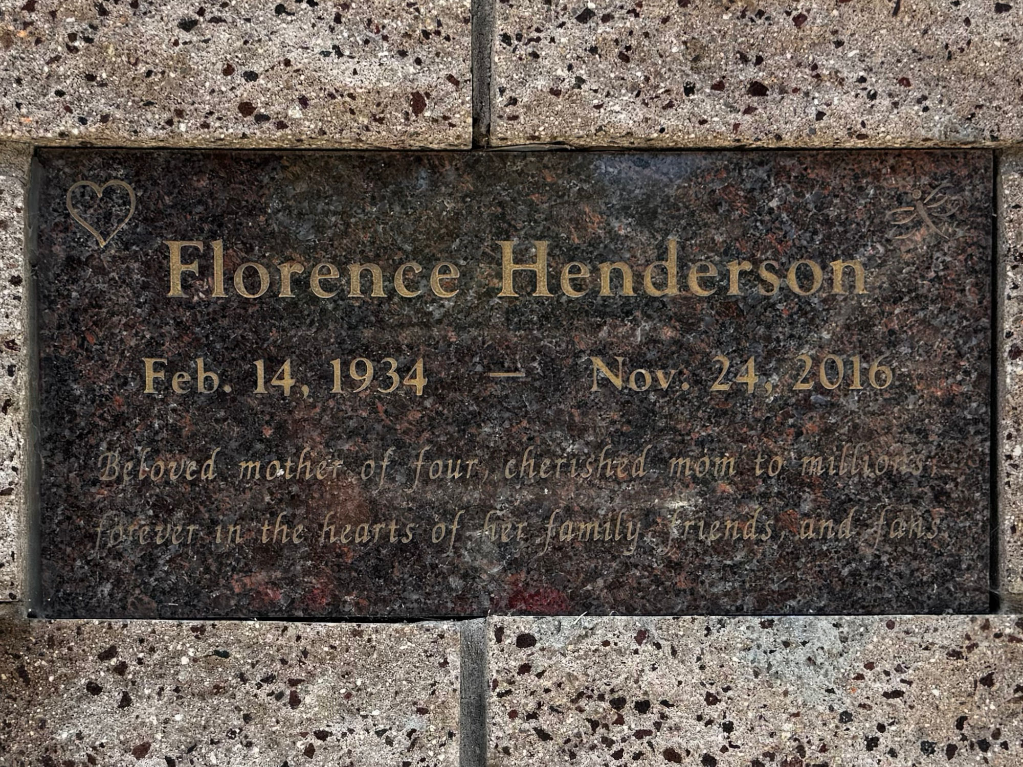 Westwood Village Memorial Park Florence Henderson
