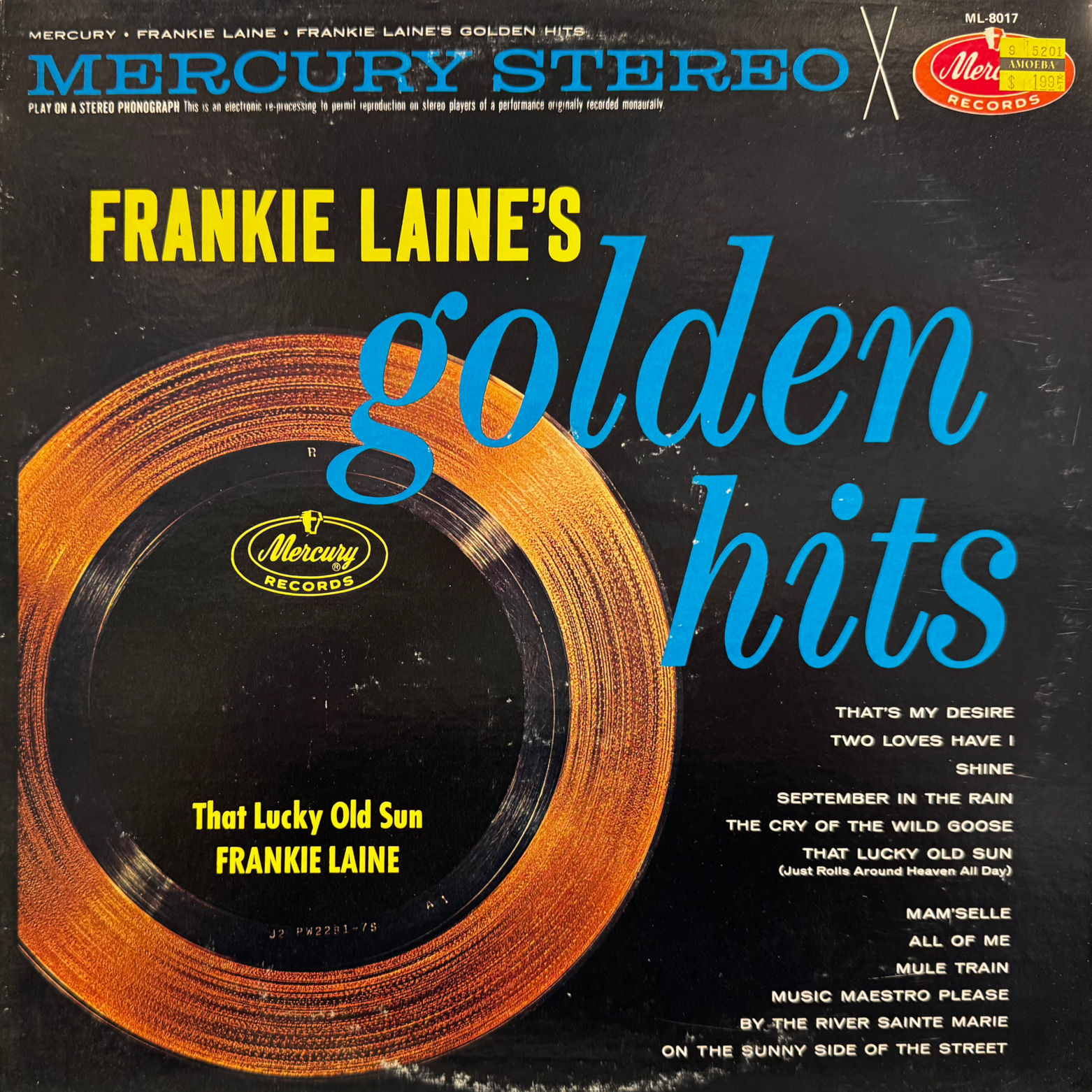 Frankie Laine Golden Hits Album Cover