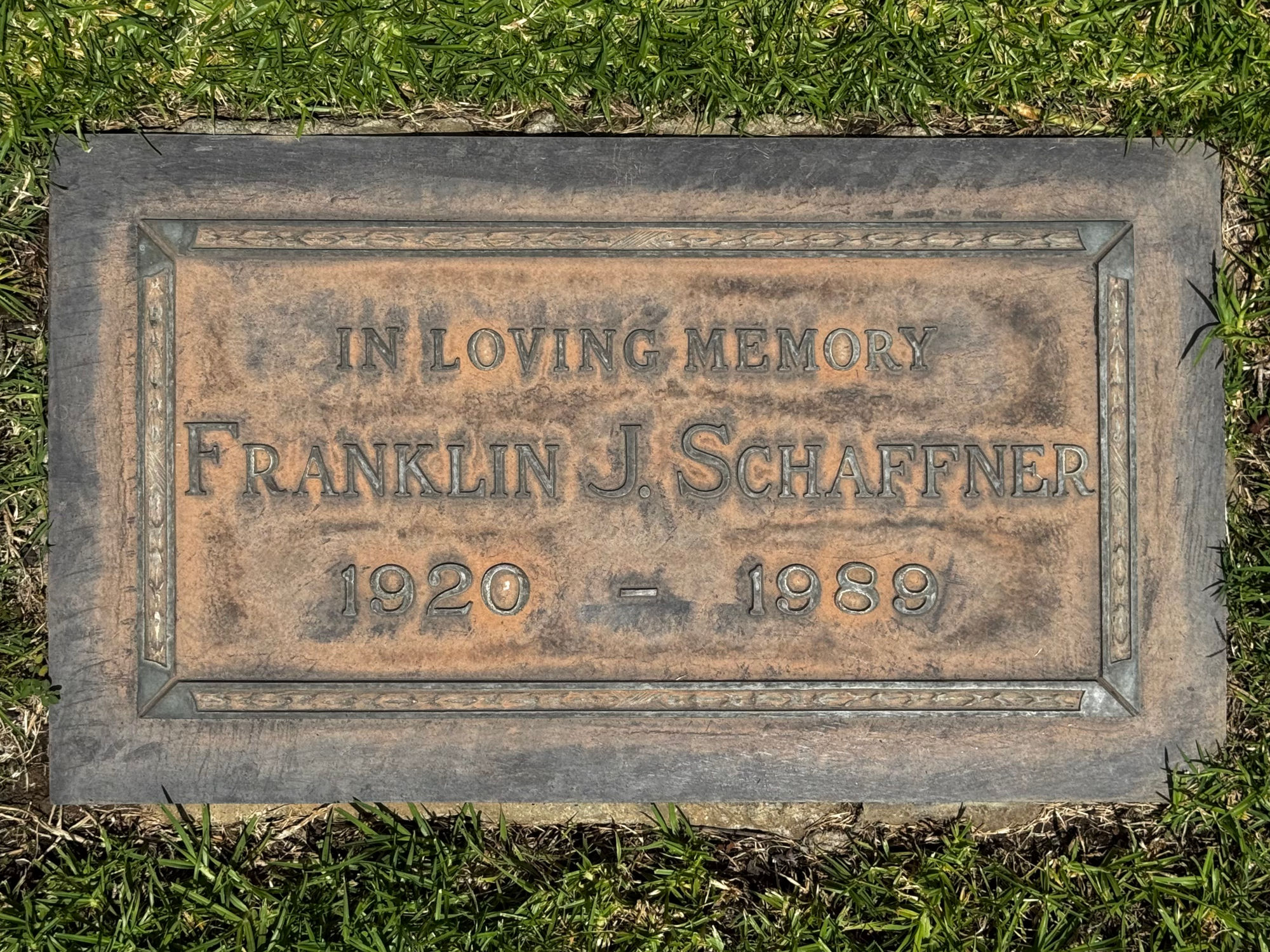 Westwood Village Memorial Park Franklin J. Schaffner