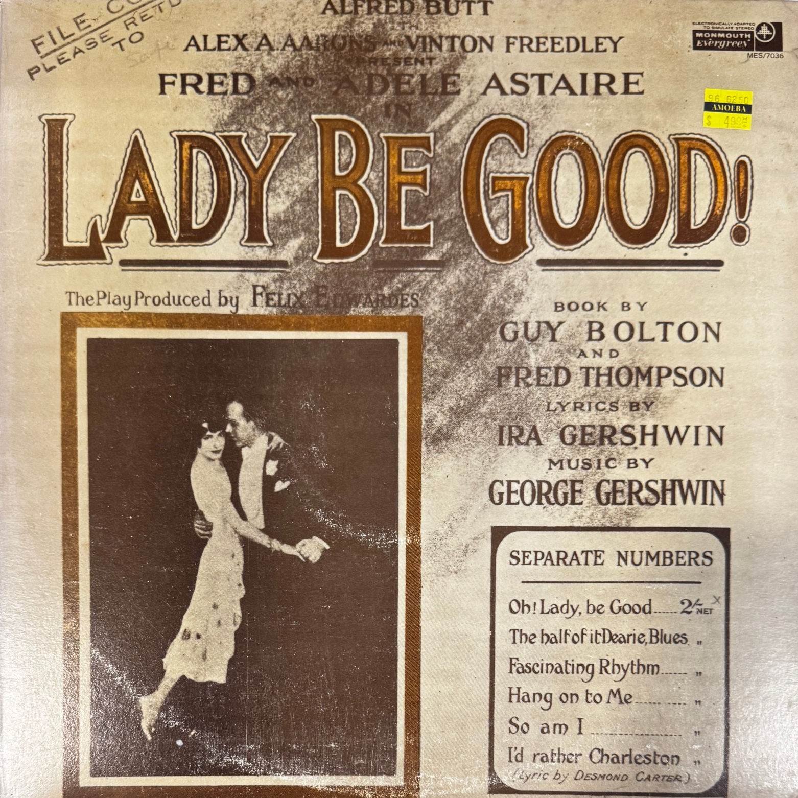 Fred & Adele Astaire Lady Be Good! Album Cover
