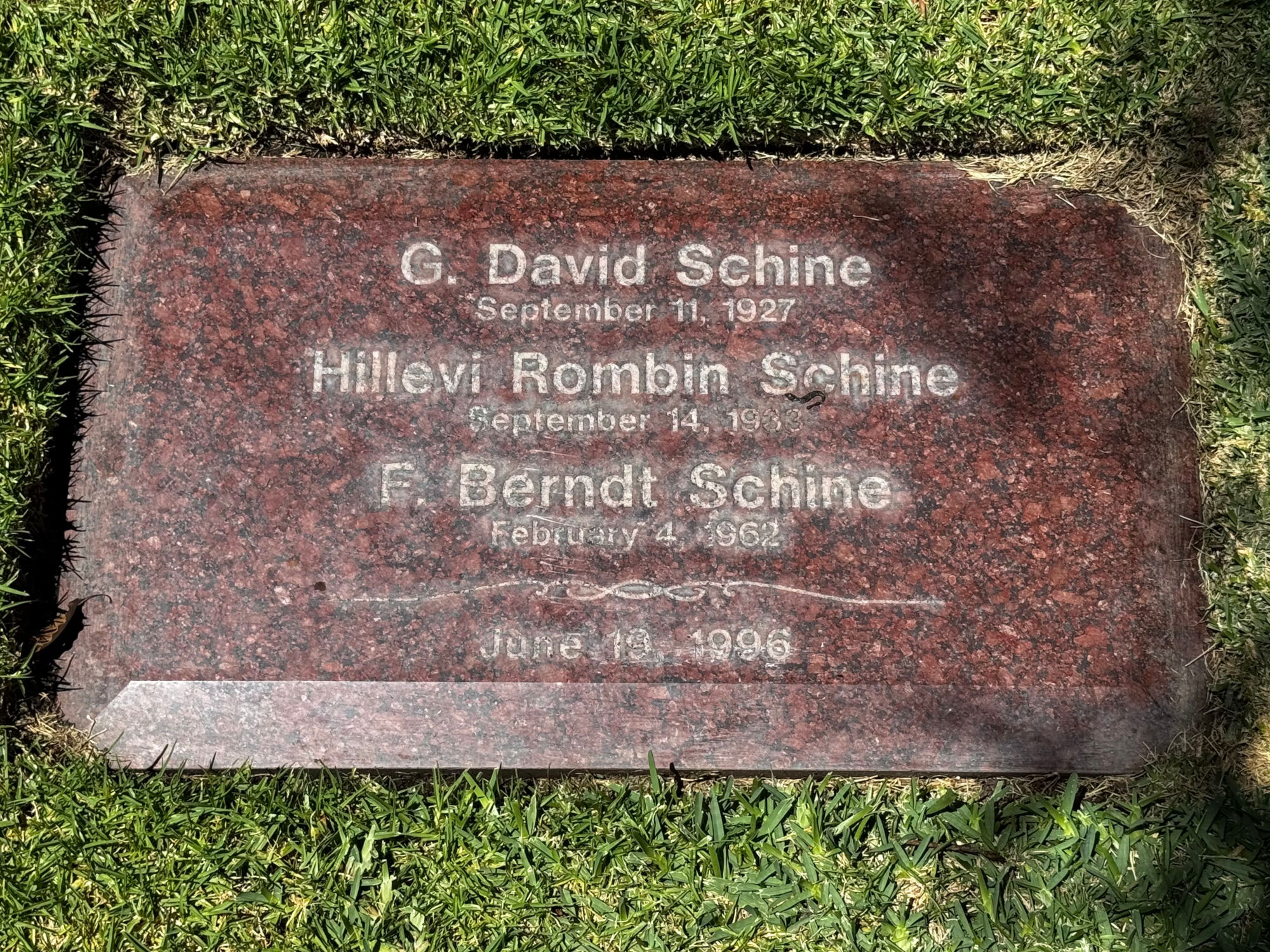 Westwood Village Memorial Park G. David Schine