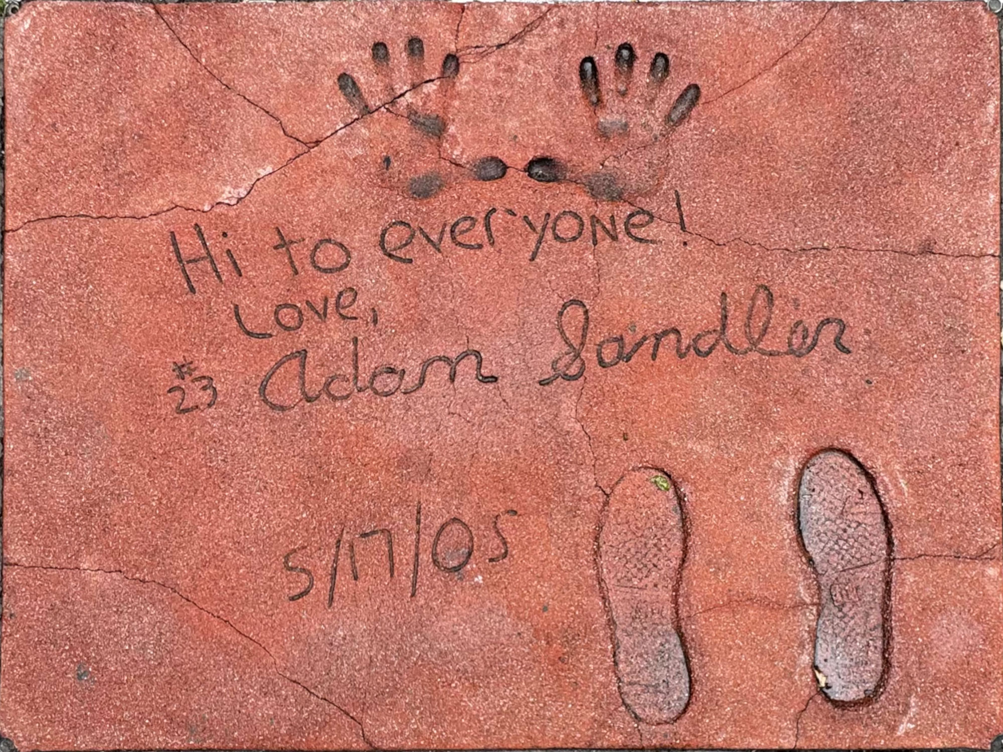 Grauman's Chinese Theatre Adam Sandler