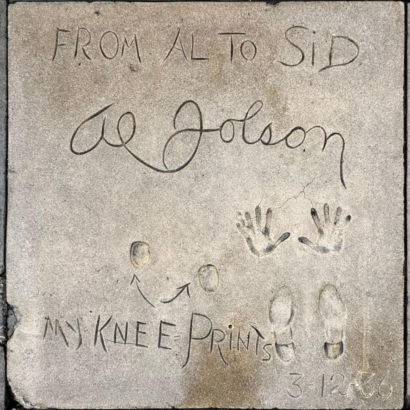 Grauman's Chinese Theatre Al Jolson