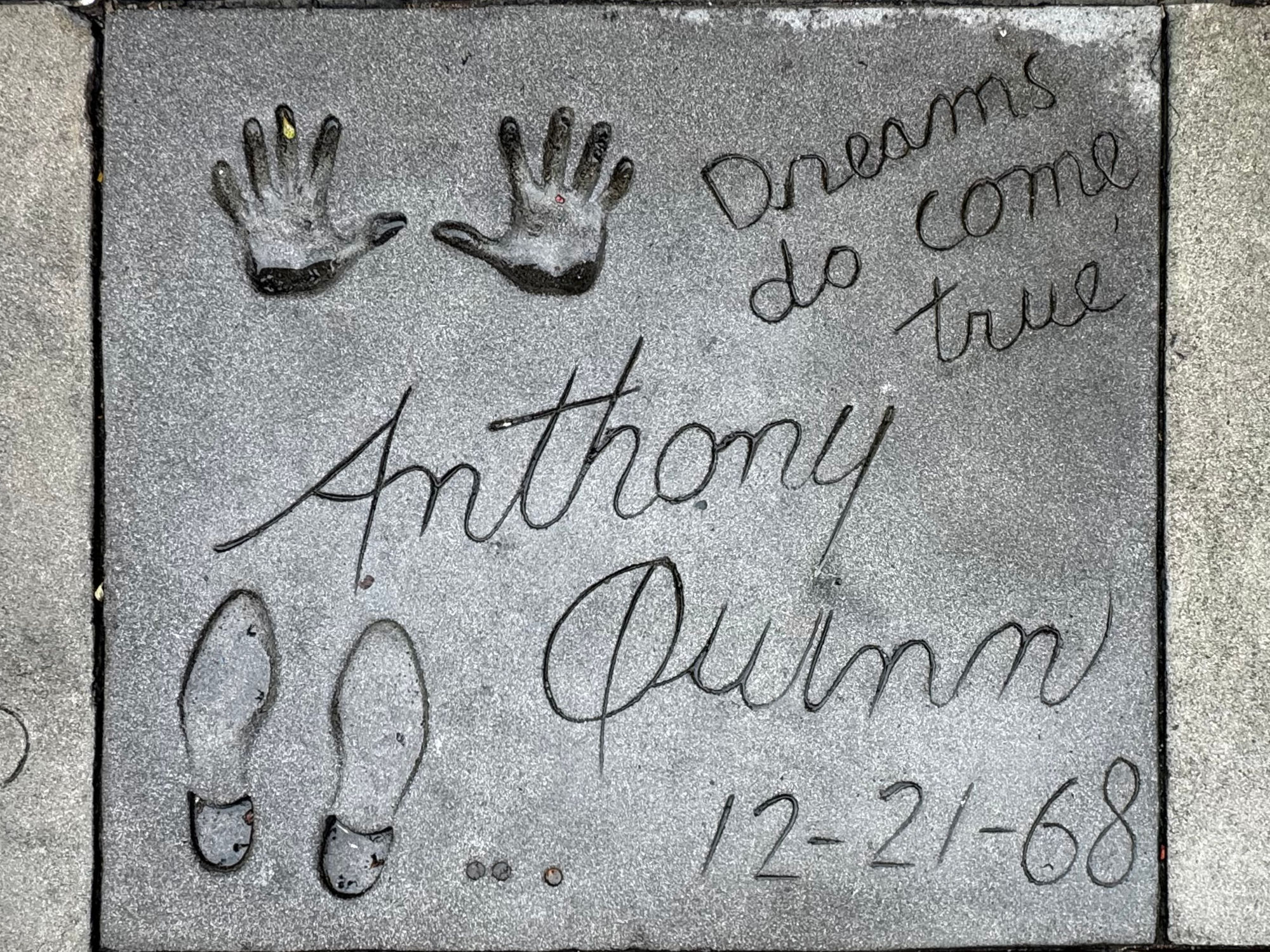 Grauman's Chinese Theatre Anthony Quinn