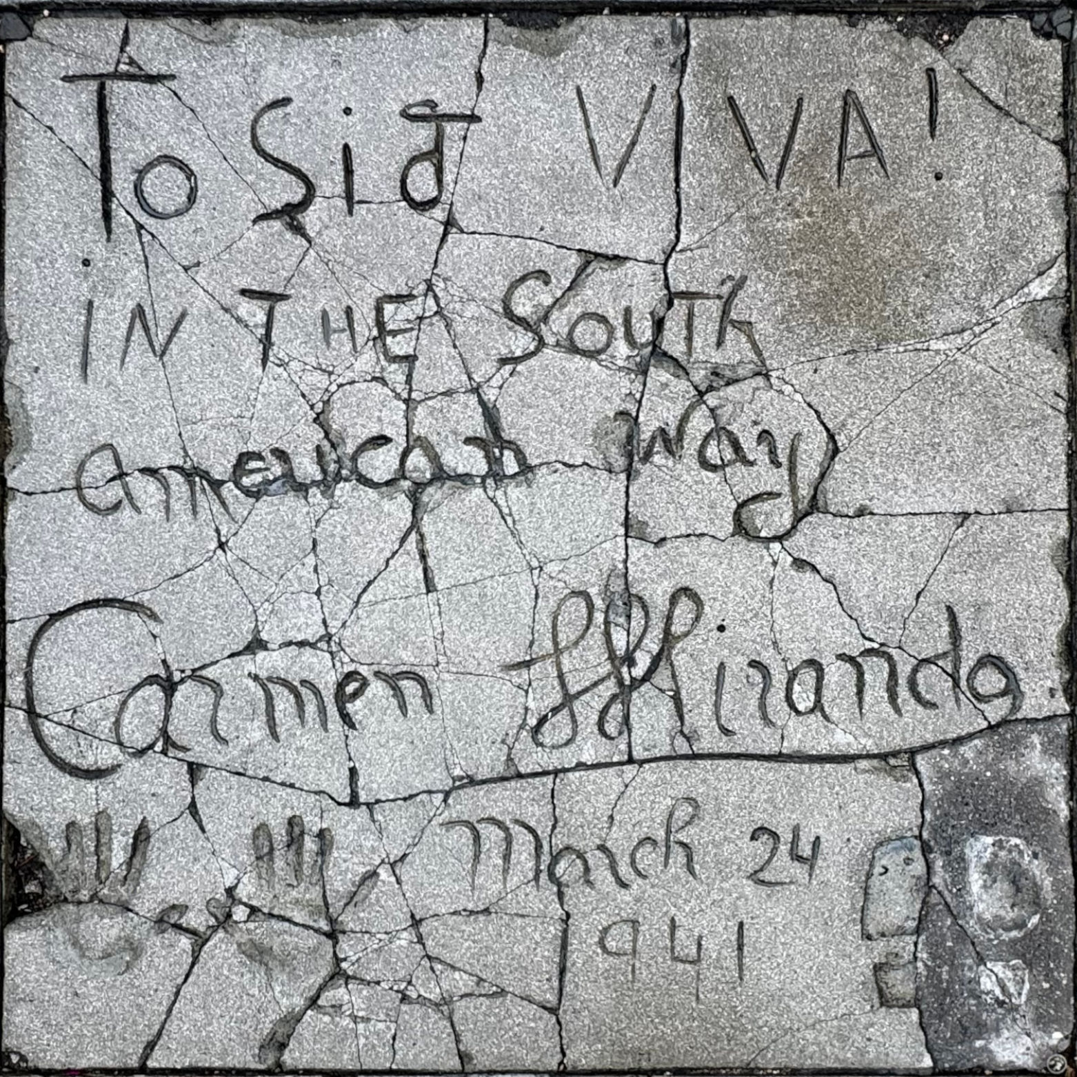 Grauman's Chinese Theatre Carmen Miranda