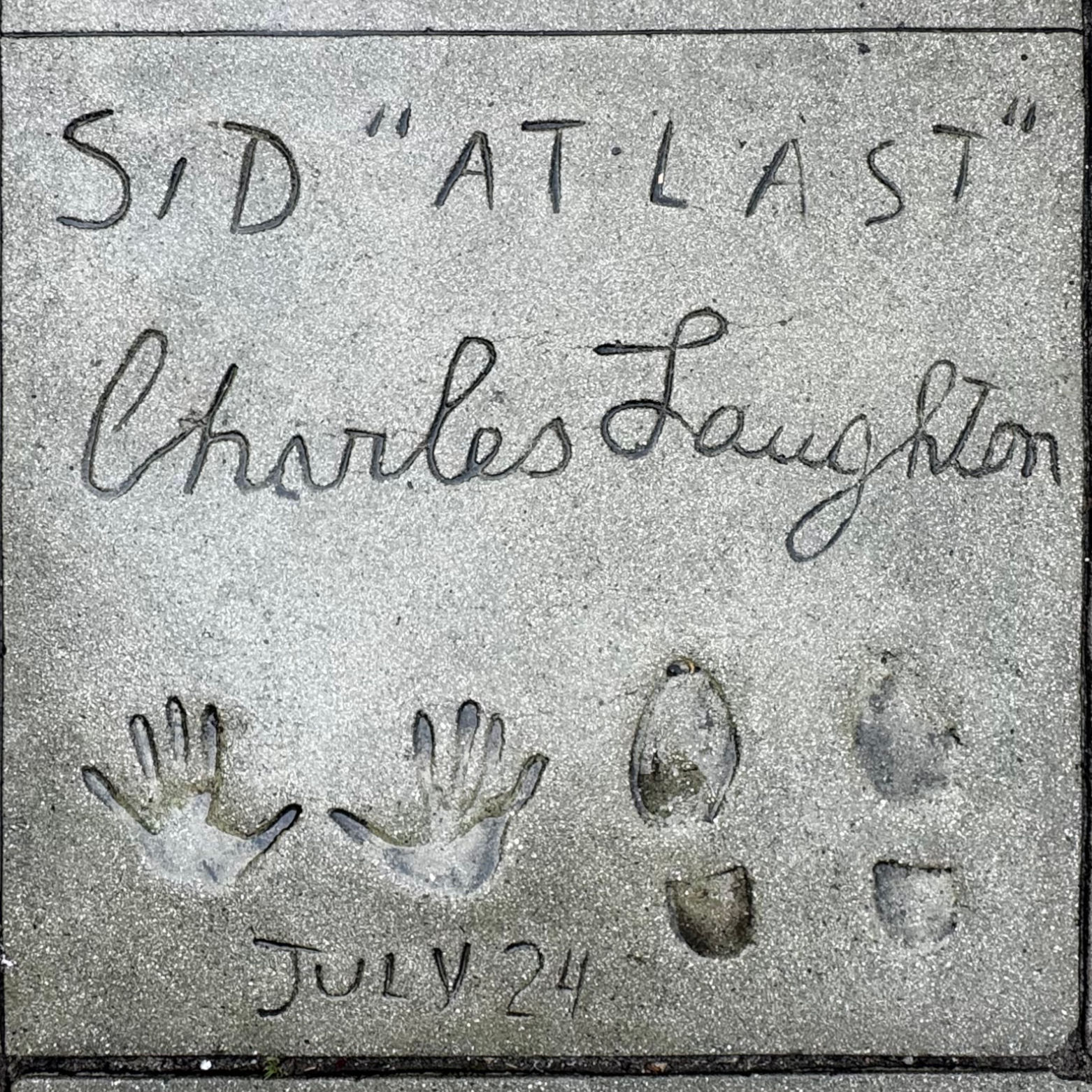 Grauman's Chinese Theatre Charles Laughton