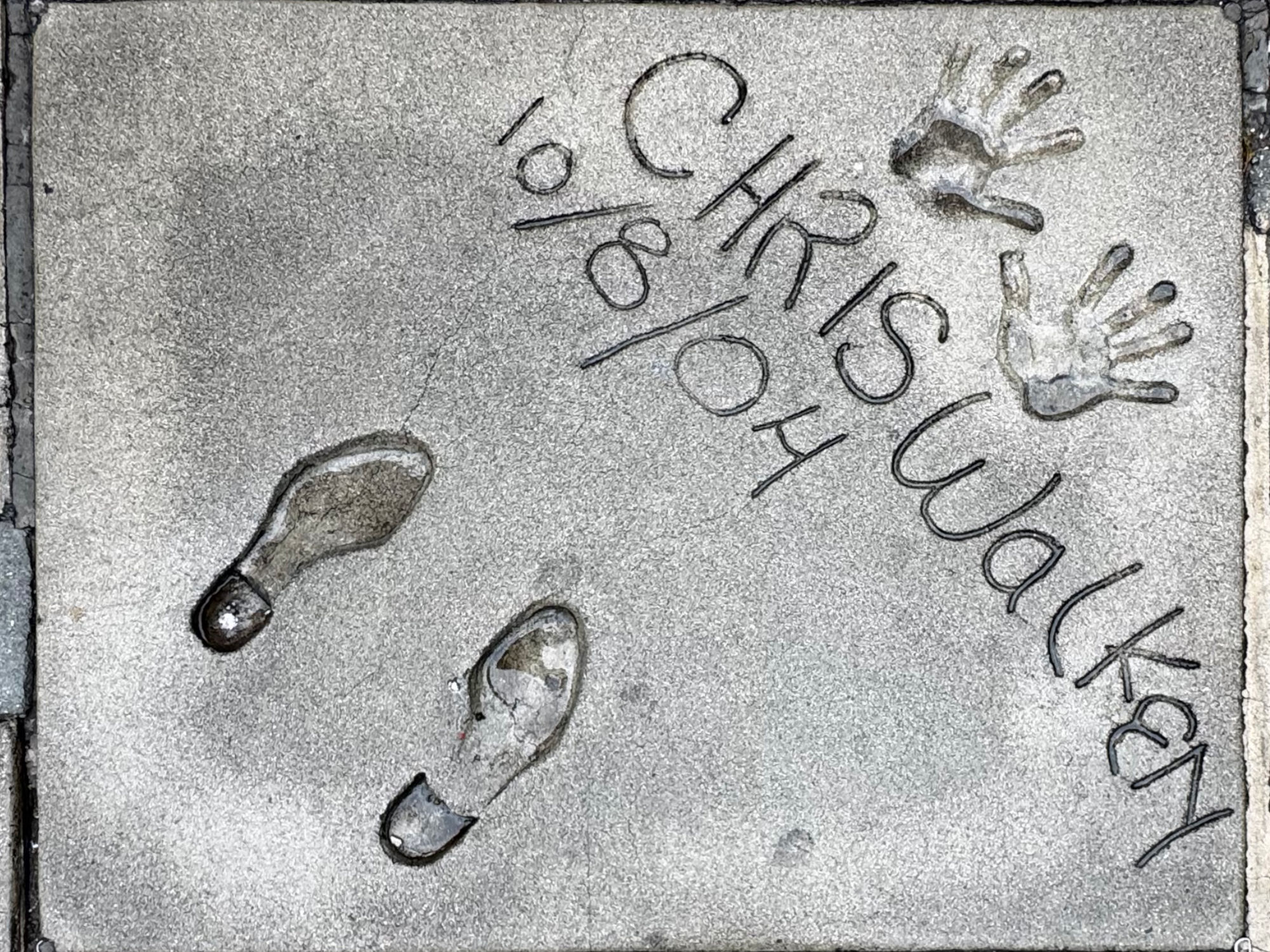 Grauman's Chinese Theatre Christopher Walken