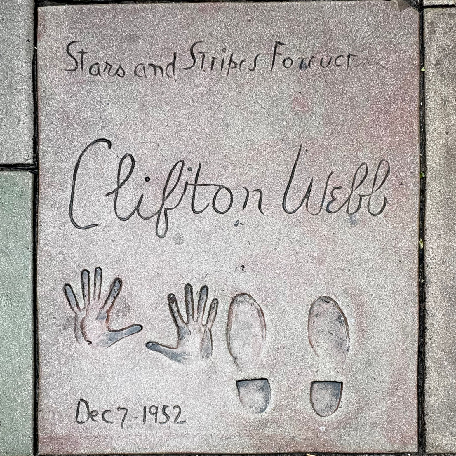 Grauman's Chinese Theatre Clifton Webb