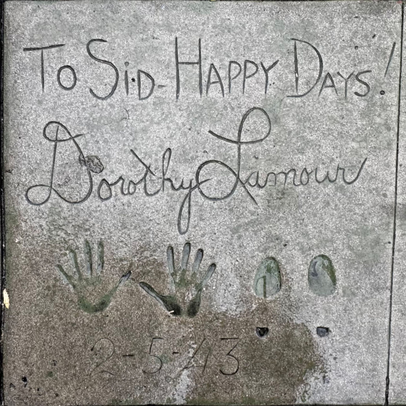 Grauman's Chinese Theatre Dorothy Lamour