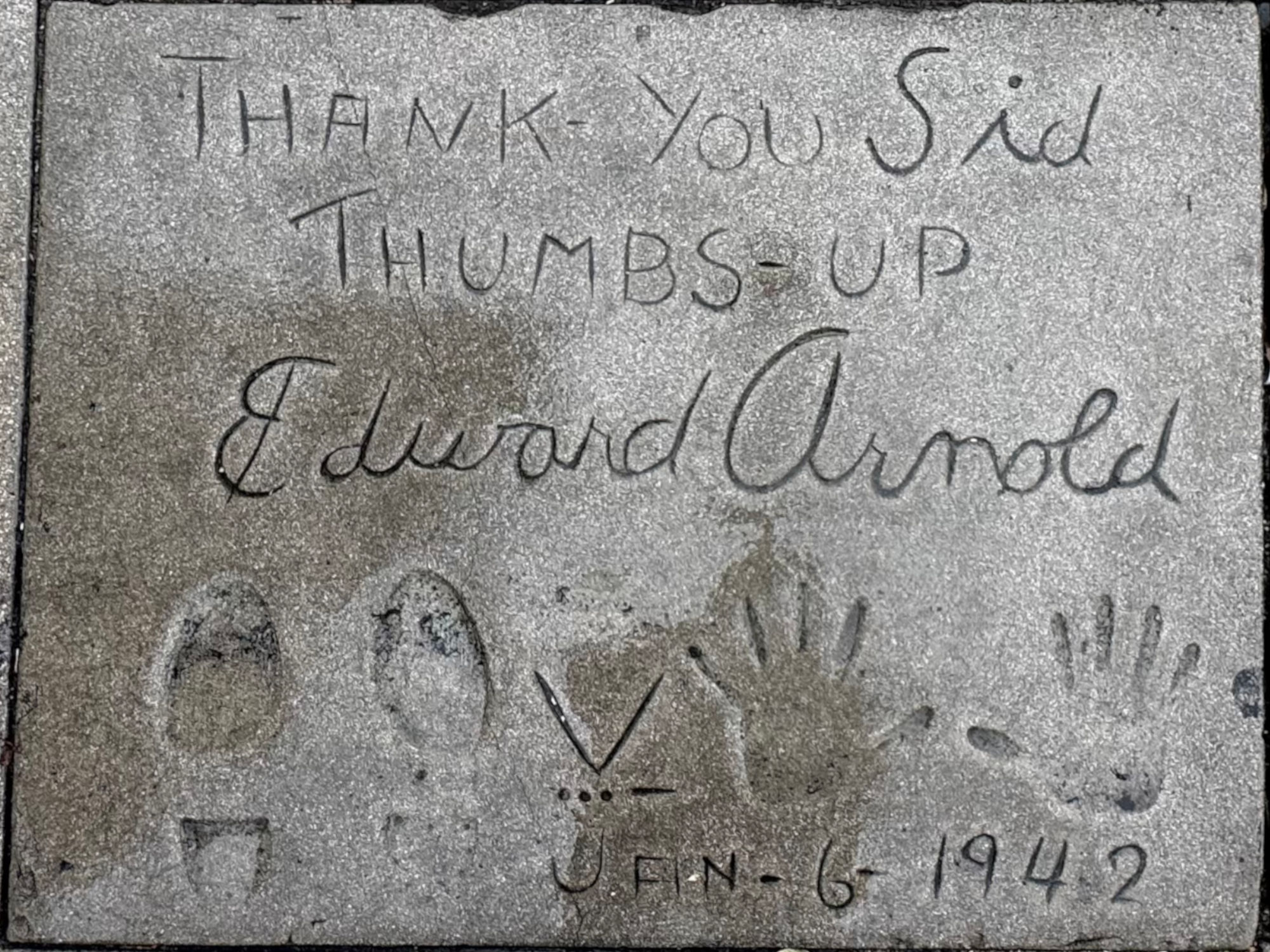 Grauman's Chinese Theatre Edward Arnold