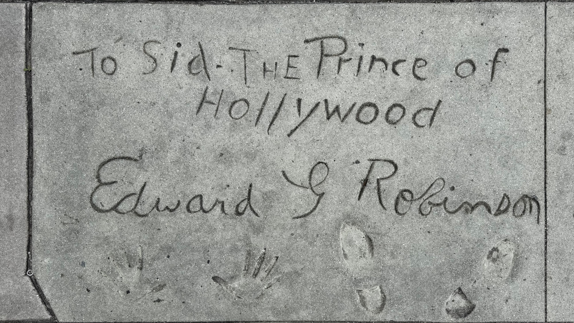 Grauman's Chinese Theatre Edward G. Robinson