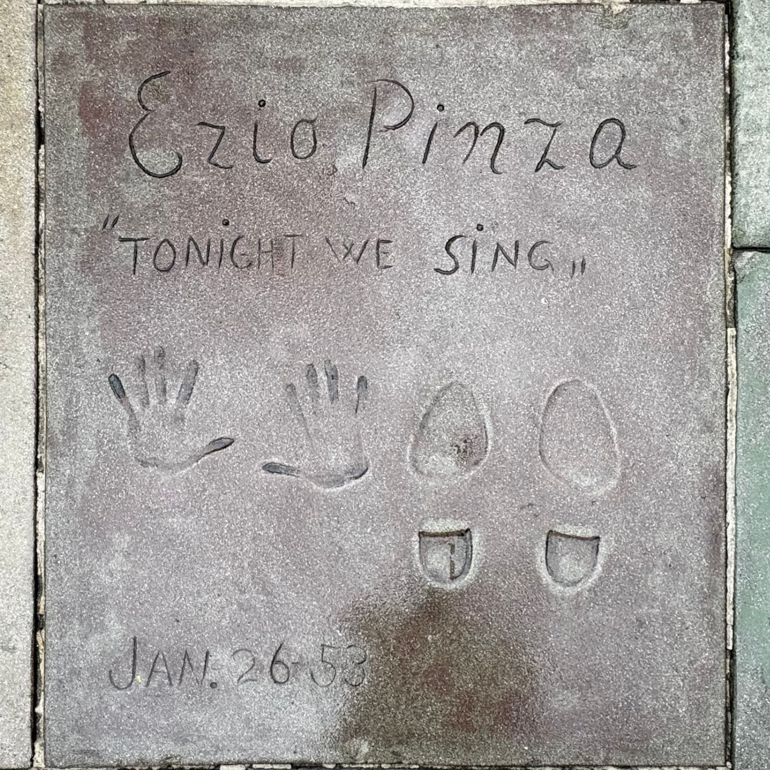 Grauman's Chinese Theatre Ezio Pinza