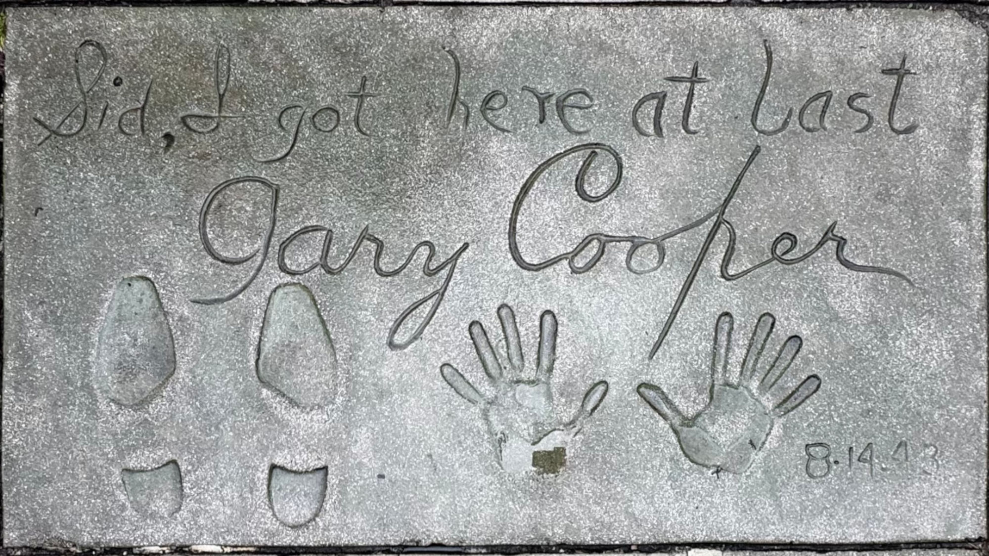 Grauman's Chinese Theatre Gary Cooper