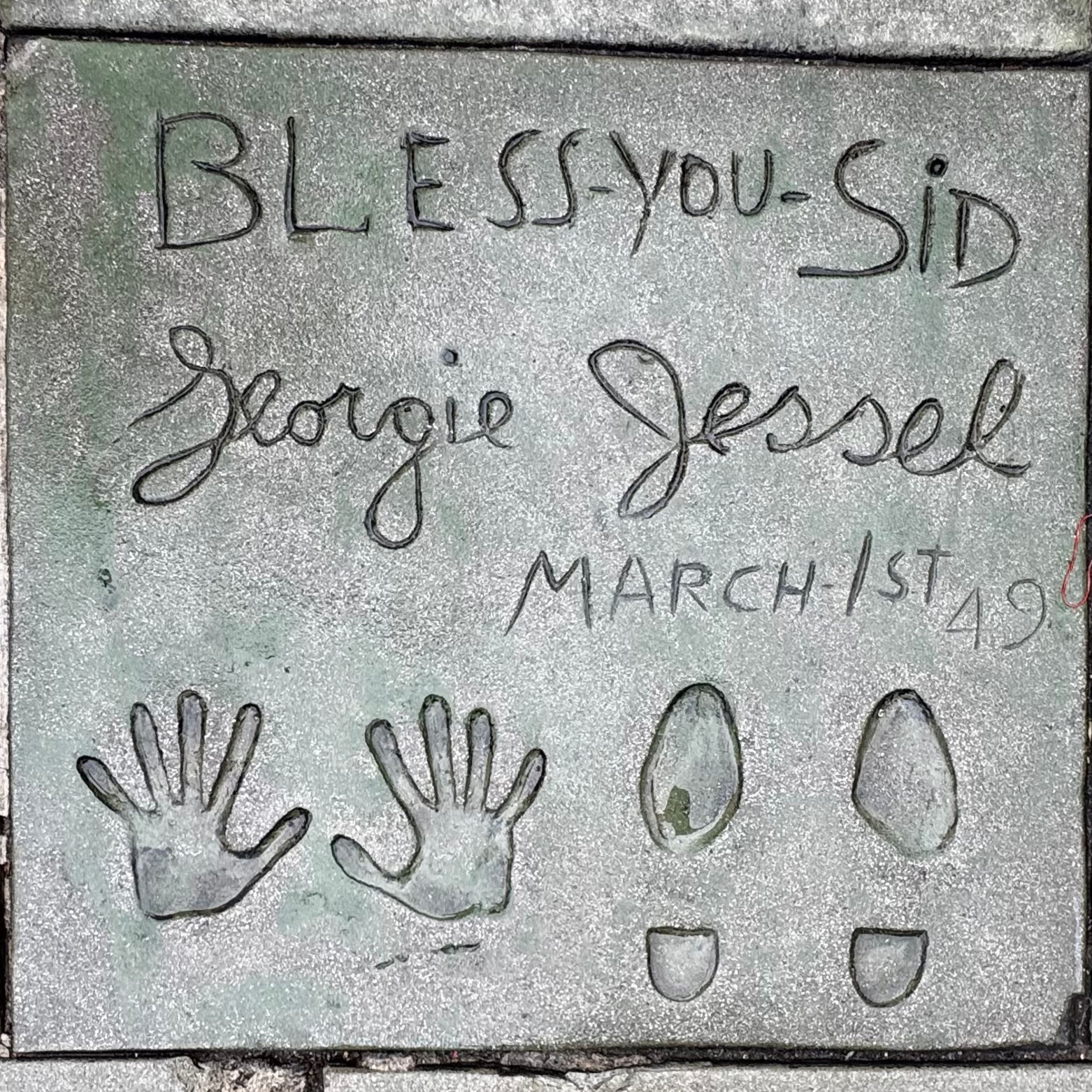 Grauman's Chinese Theatre George Jessel