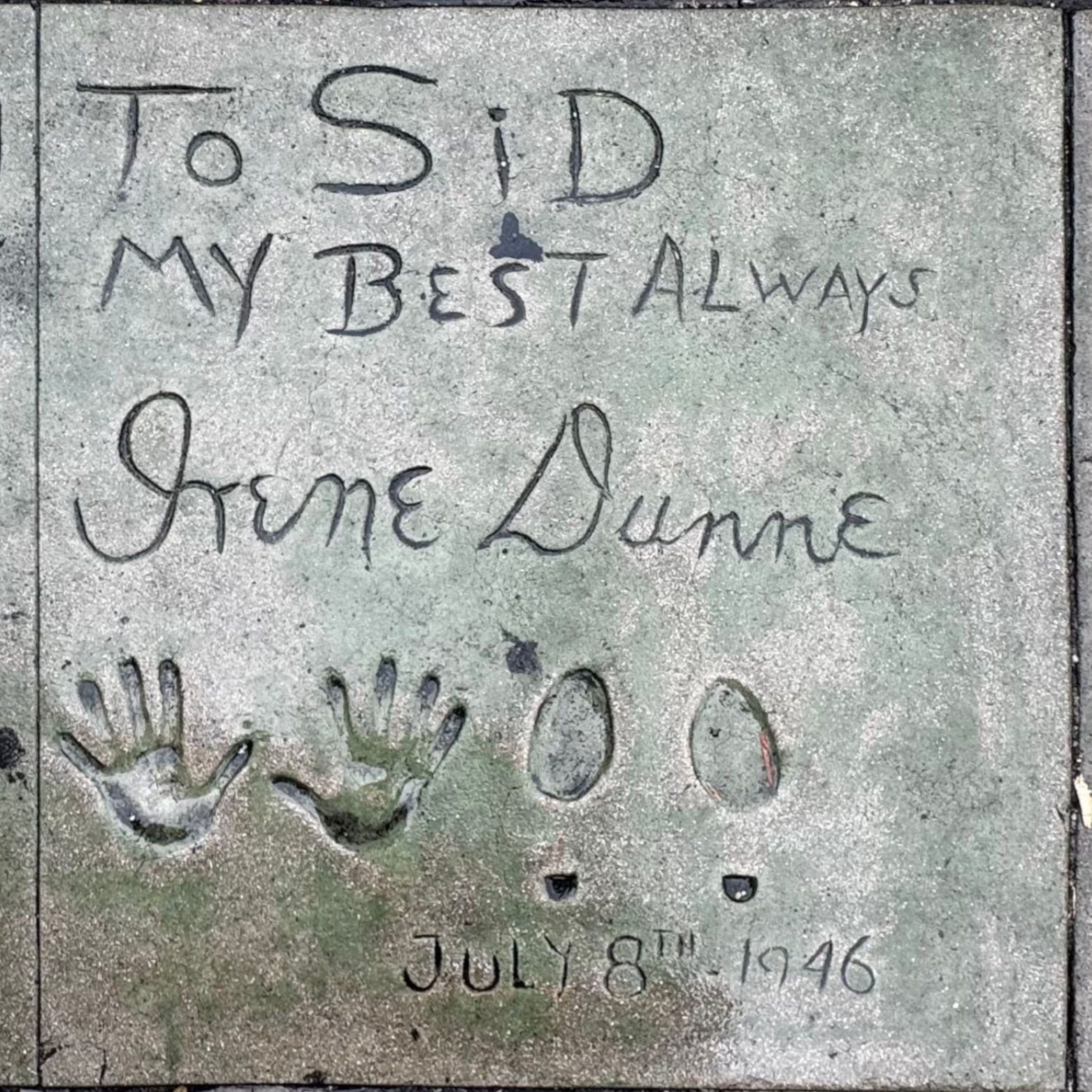 Grauman's Chinese Theatre Irene Dunne