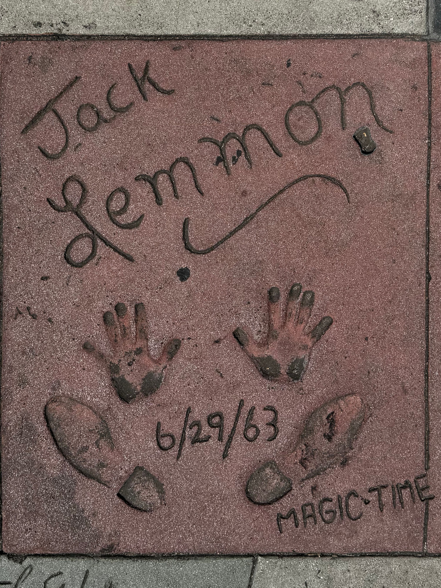 Grauman's Chinese Theatre Jack Lemmon