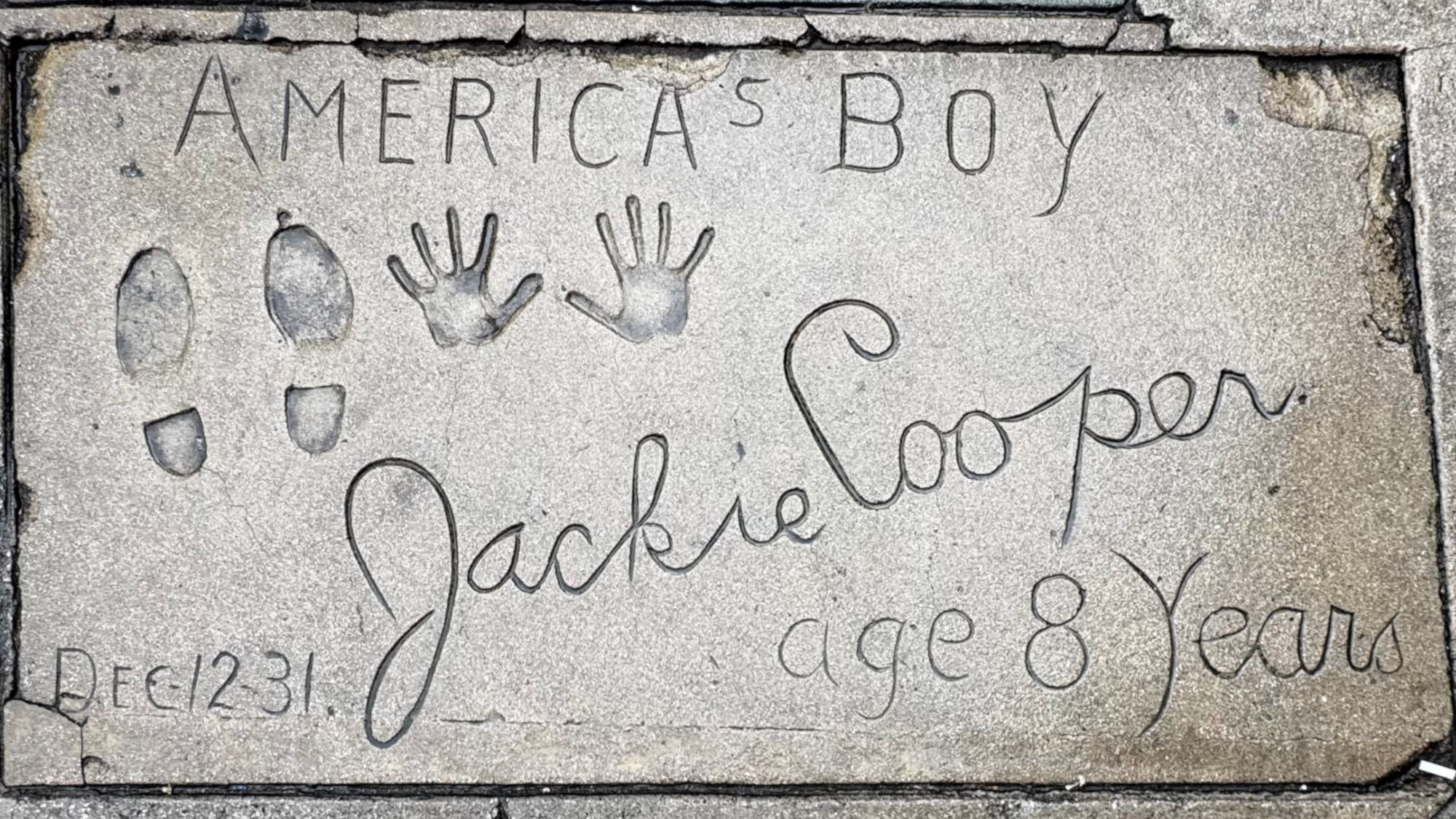 Grauman's Chinese Theatre Jackie Cooper