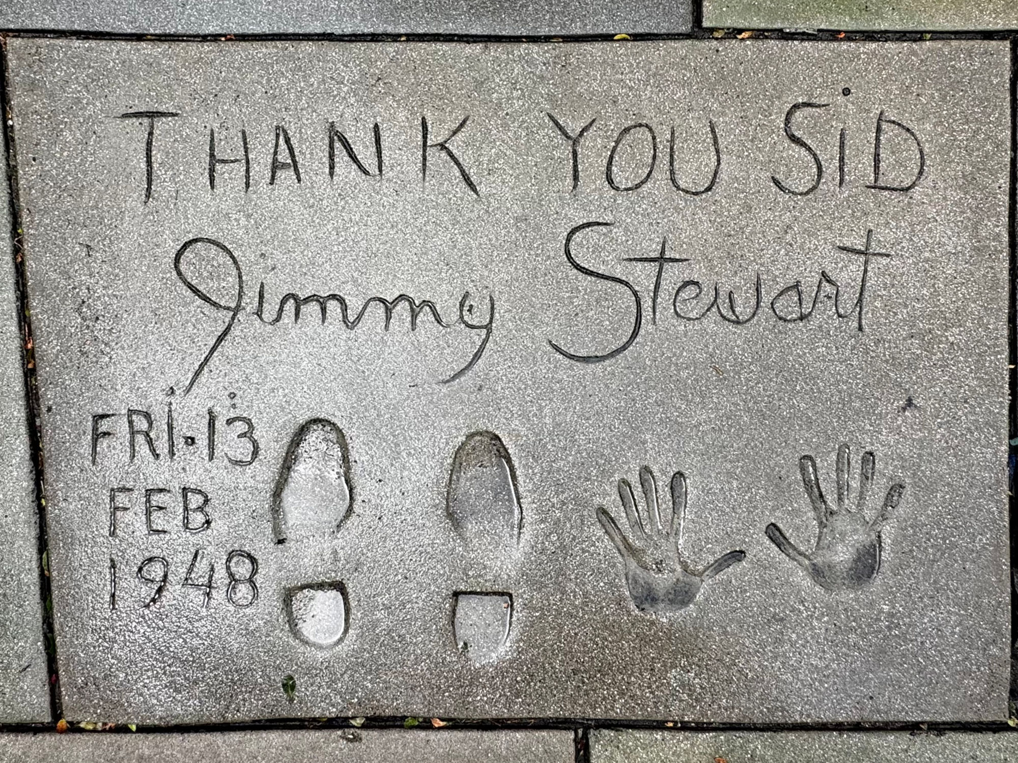 Grauman's Chinese Theatre James Stewart