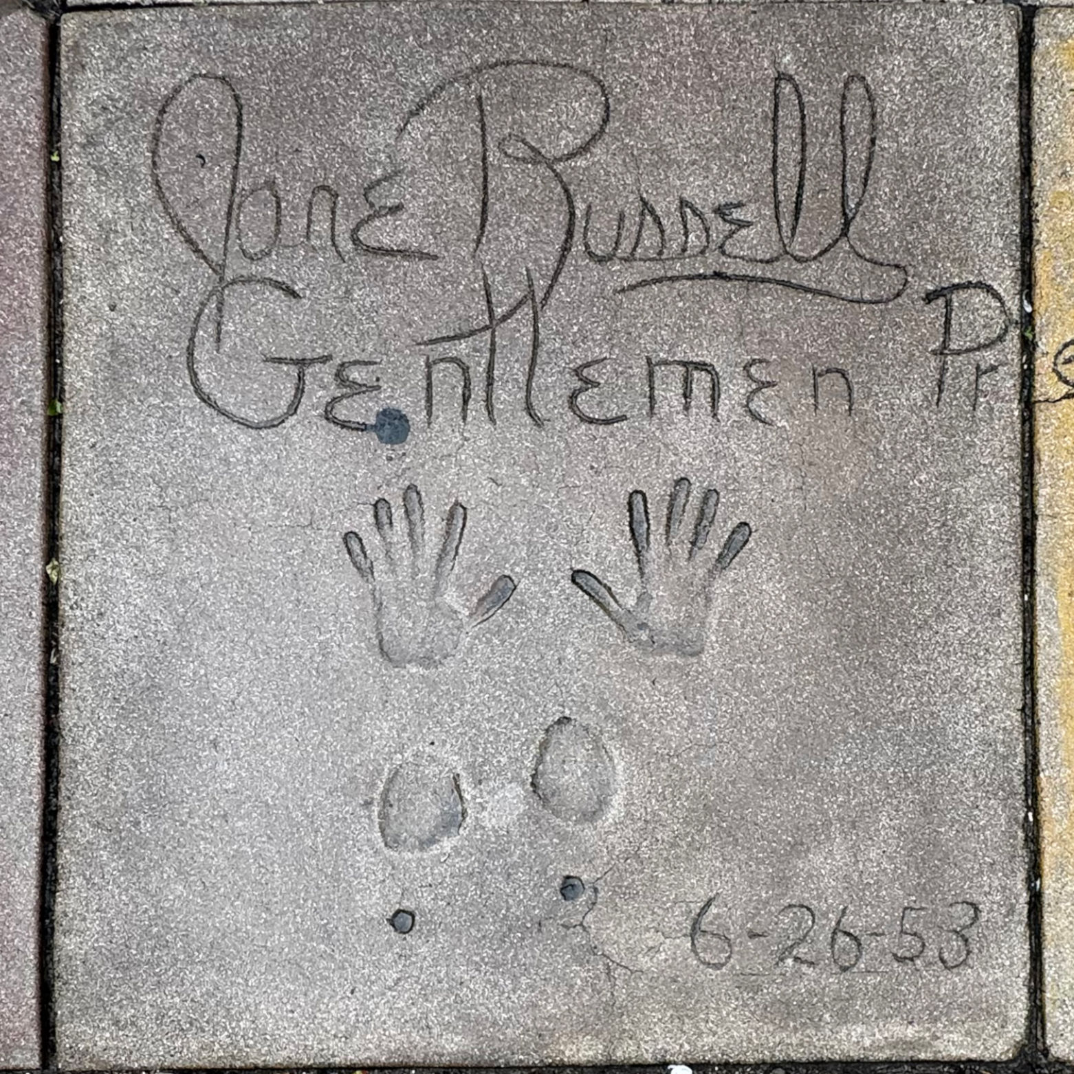 Grauman's Chinese Theatre Jane Russell