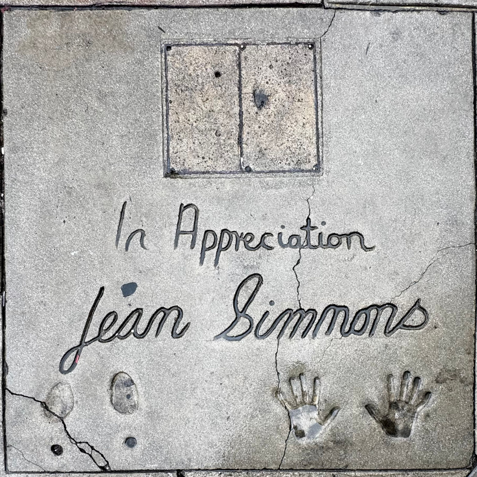 Grauman's Chinese Theatre Jean Simmons