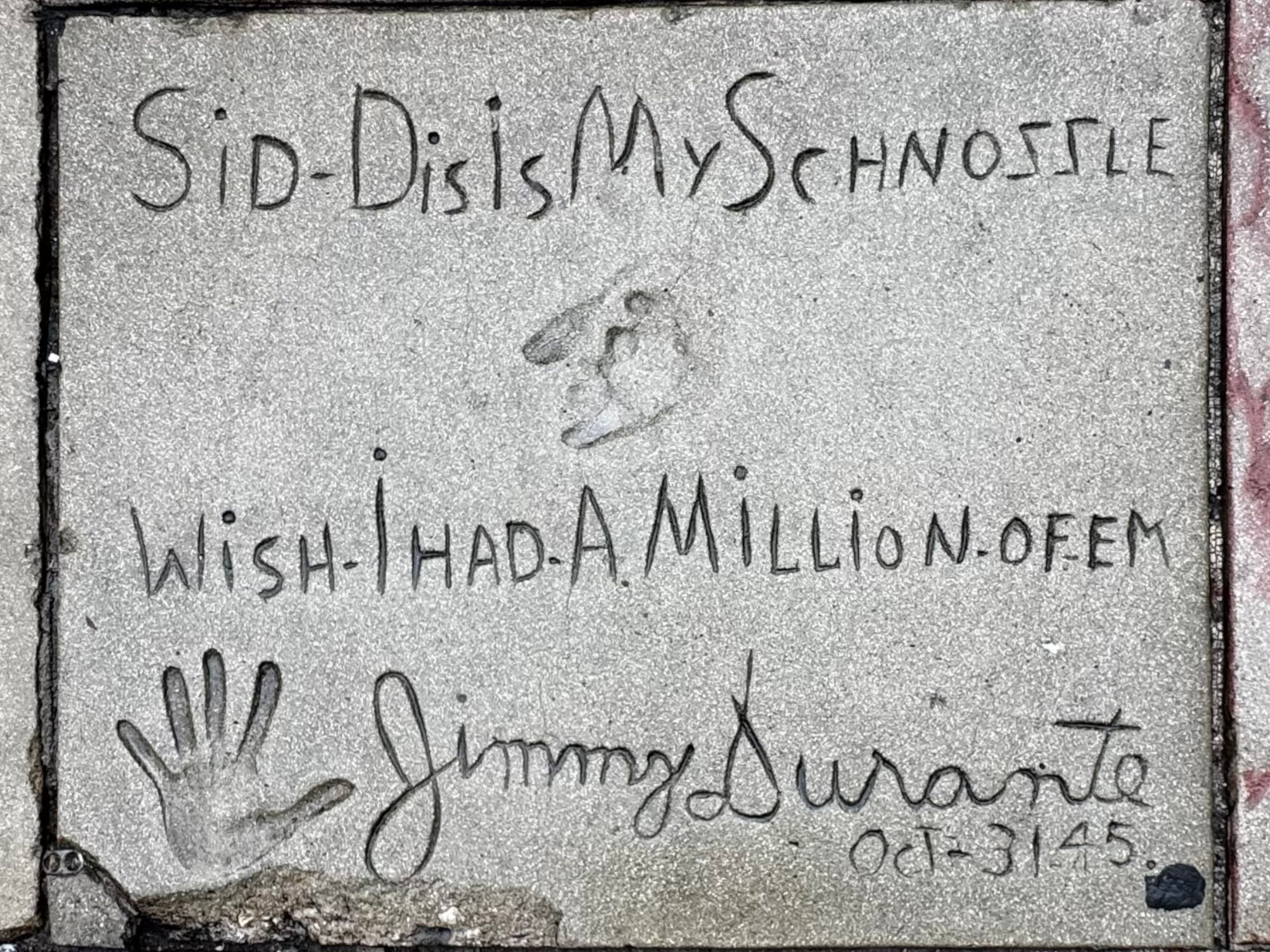 Grauman's Chinese Theatre Jimmy Durante