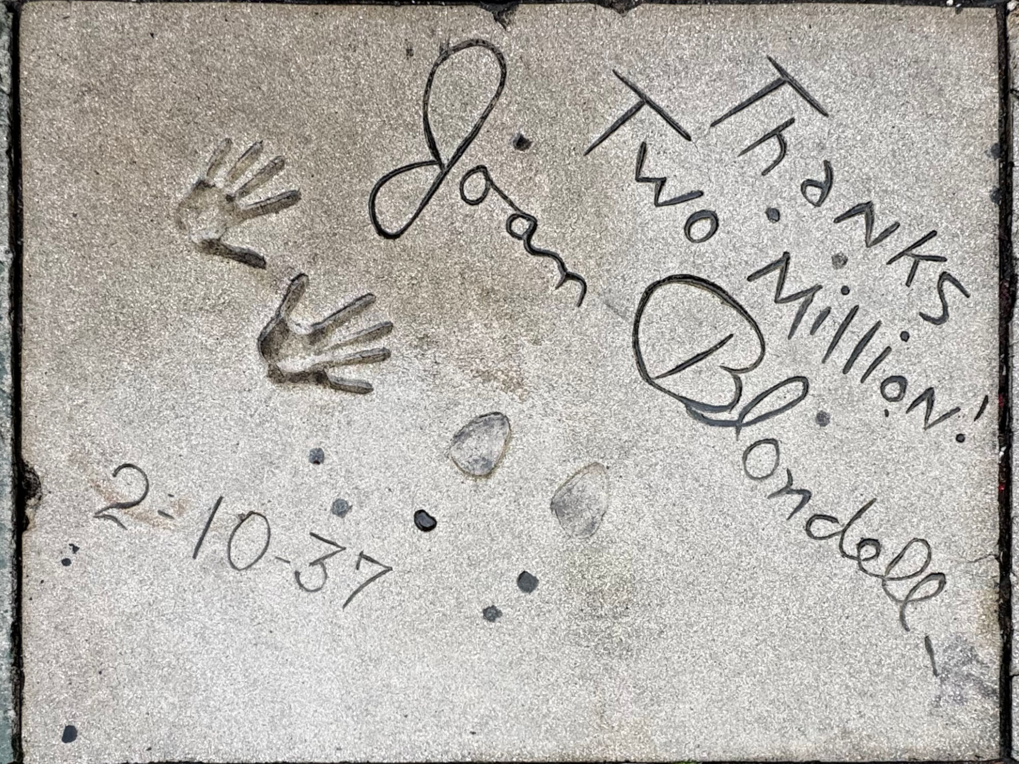 Grauman's Chinese Theatre Joan Blondell