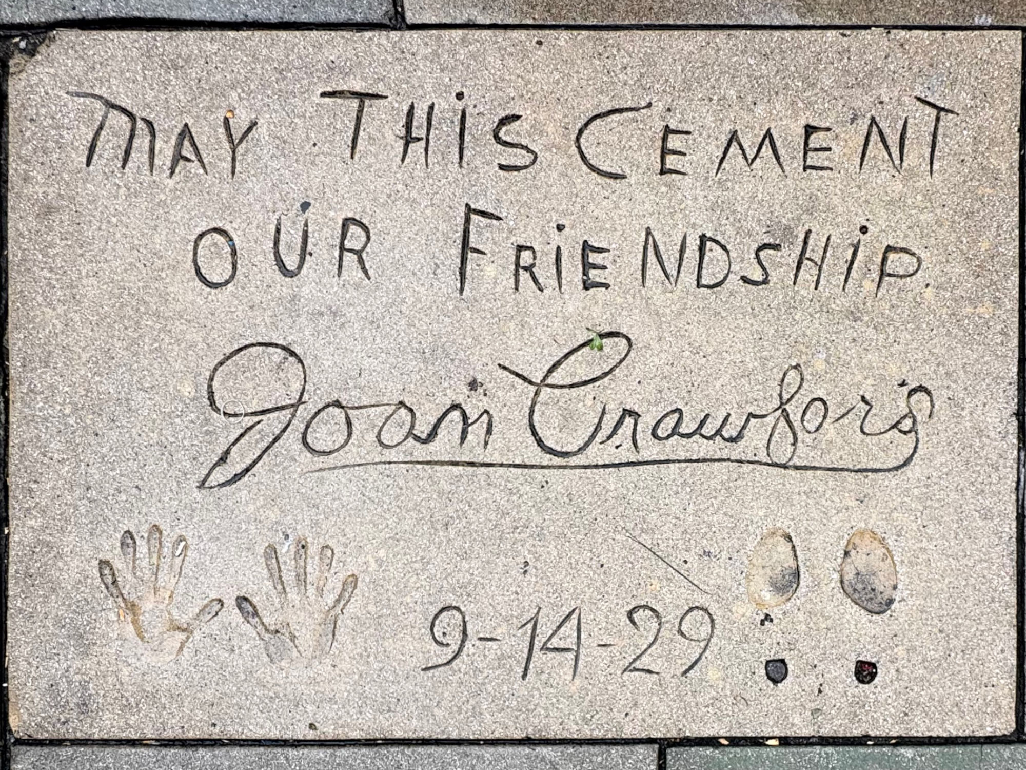 Grauman's Chinese Theatre Joan Crawford