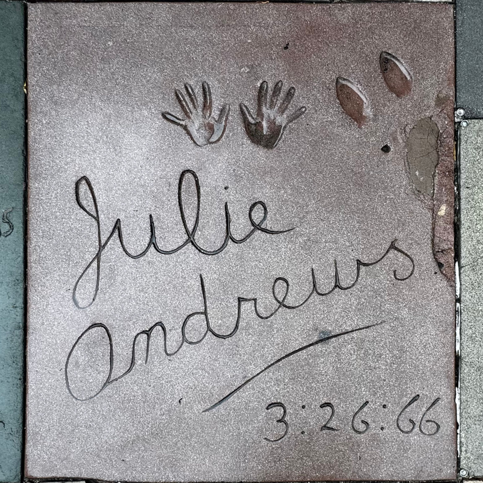 Grauman's Chinese Theatre Julie Andrews