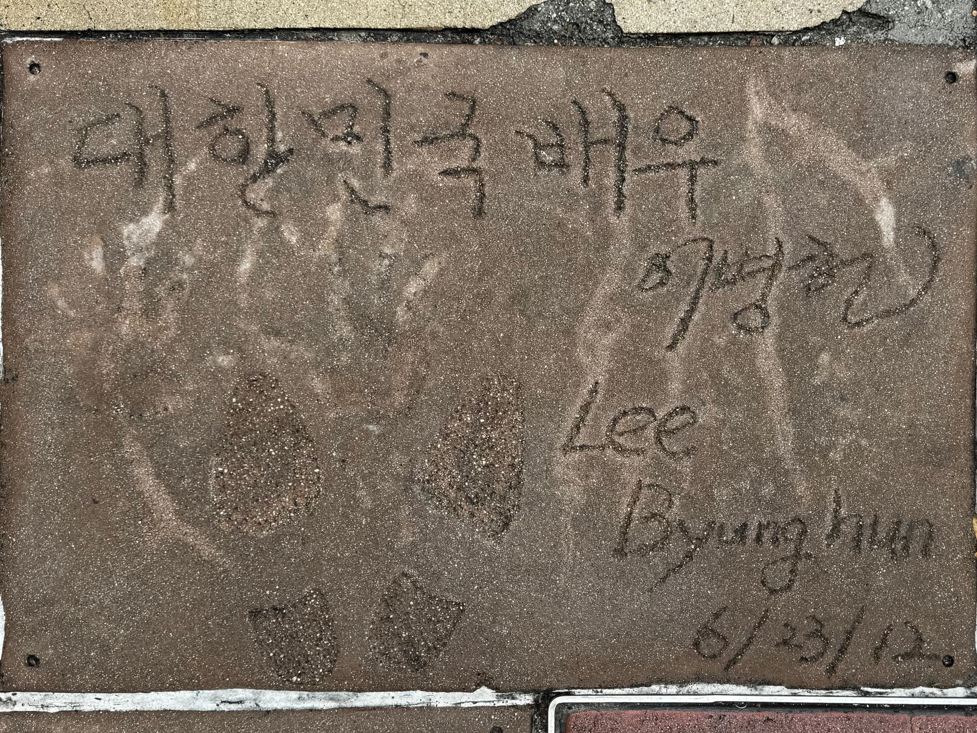 Grauman's Chinese Theatre Lee Byung-Hun