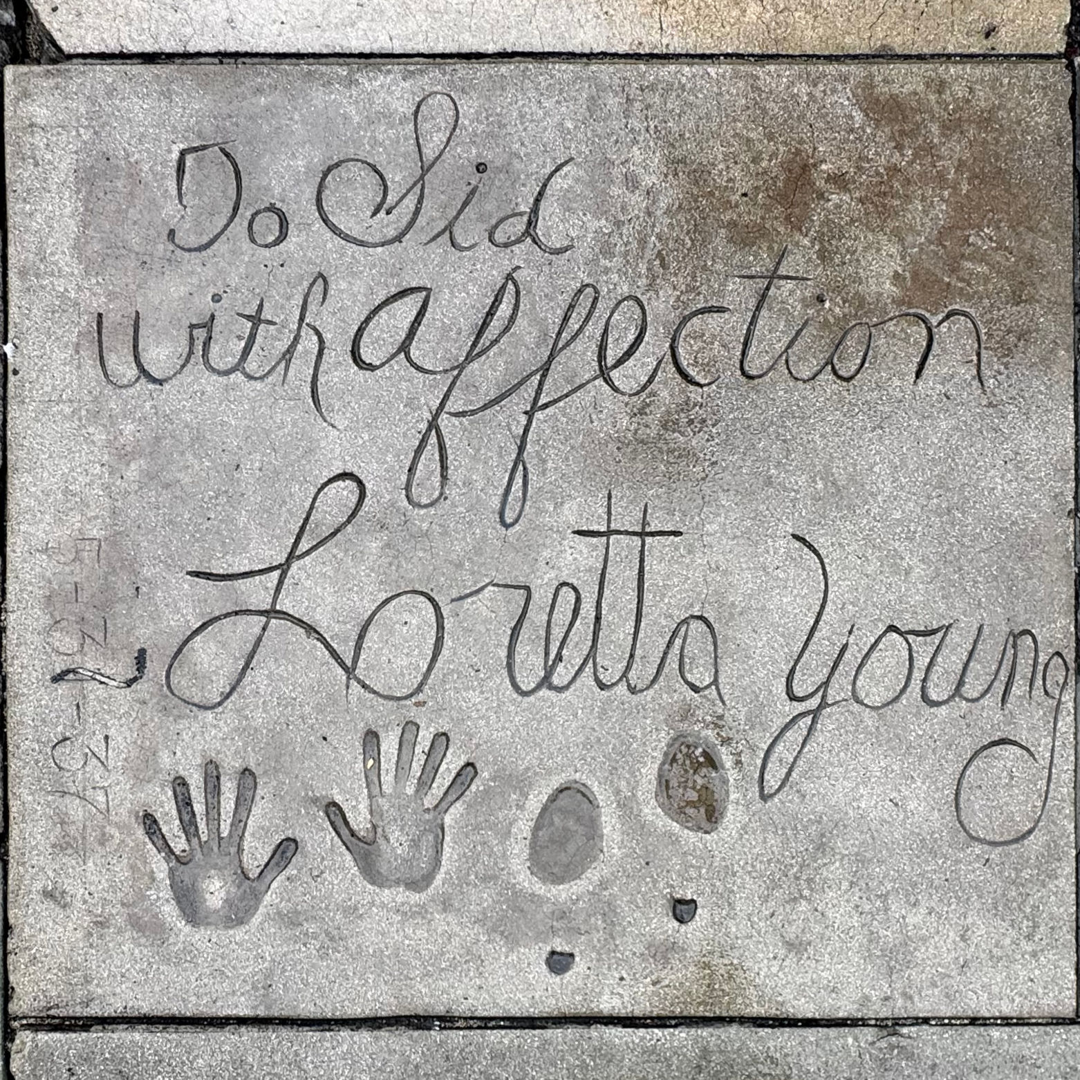 Grauman's Chinese Theatre Loretta Young