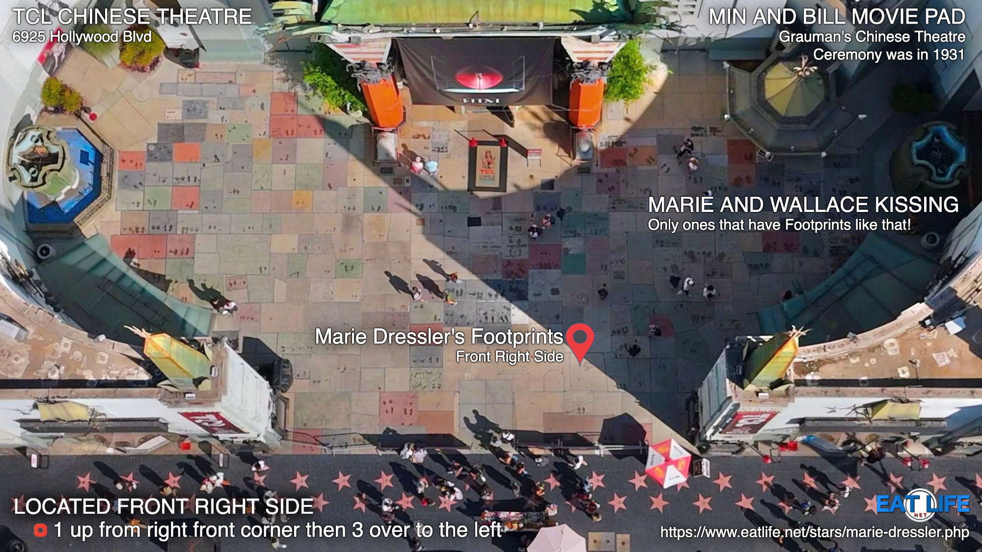 TCL Chinese Theatre Marie Dressler's Footprints Located Front Right Side
