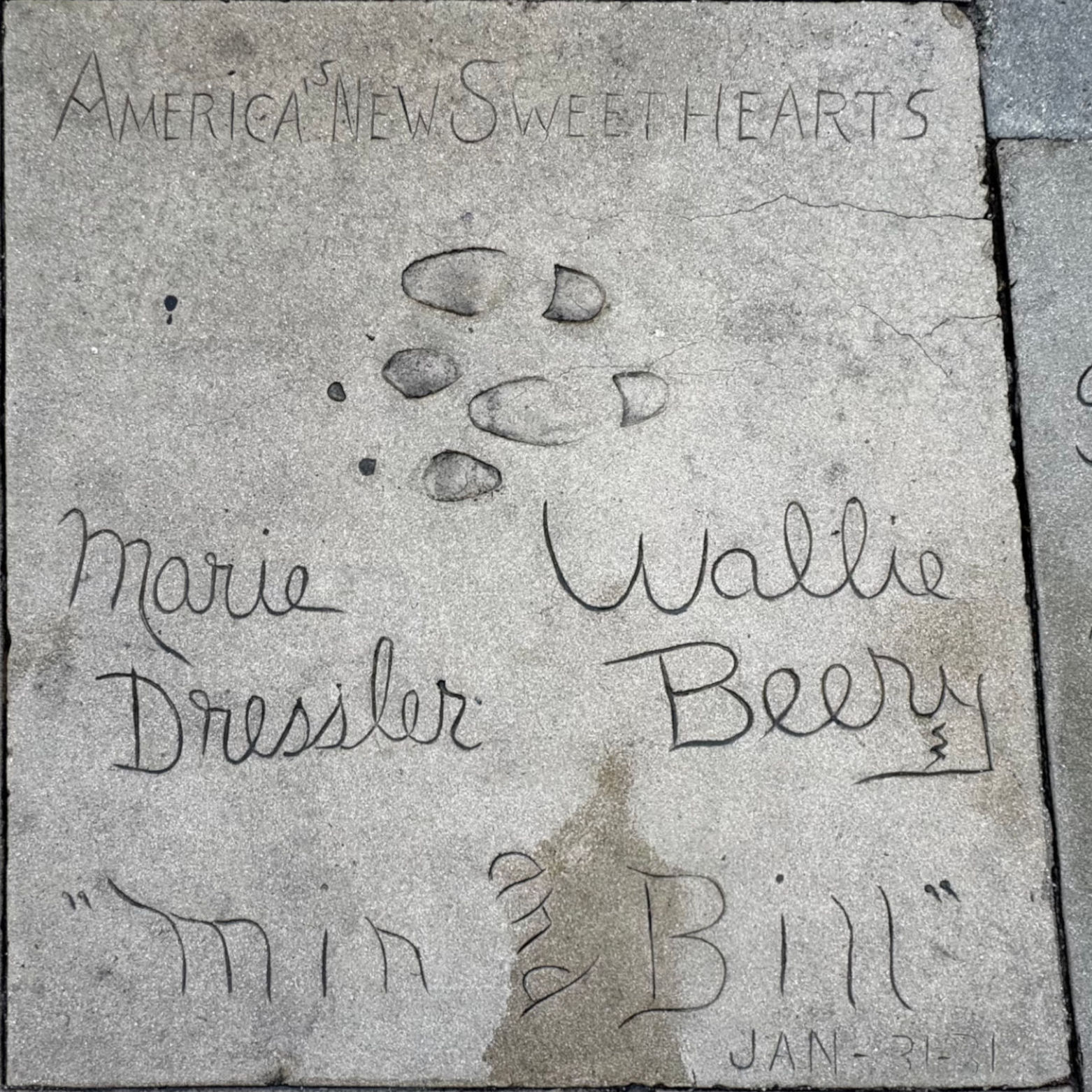 Grauman's Chinese Theatre Marie Dressler & Wallace Beery