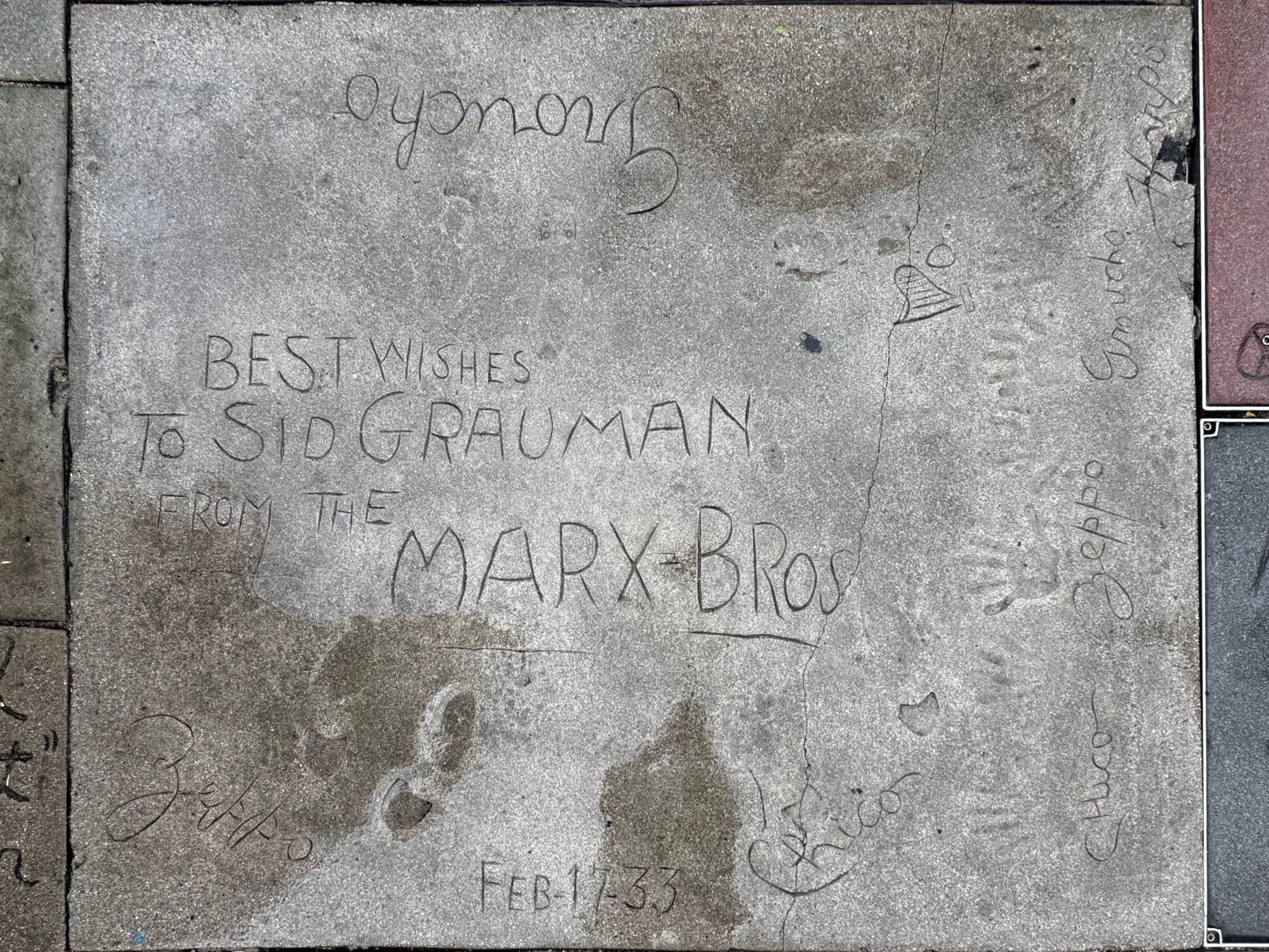 Grauman's Chinese Theatre The Marx Brothers