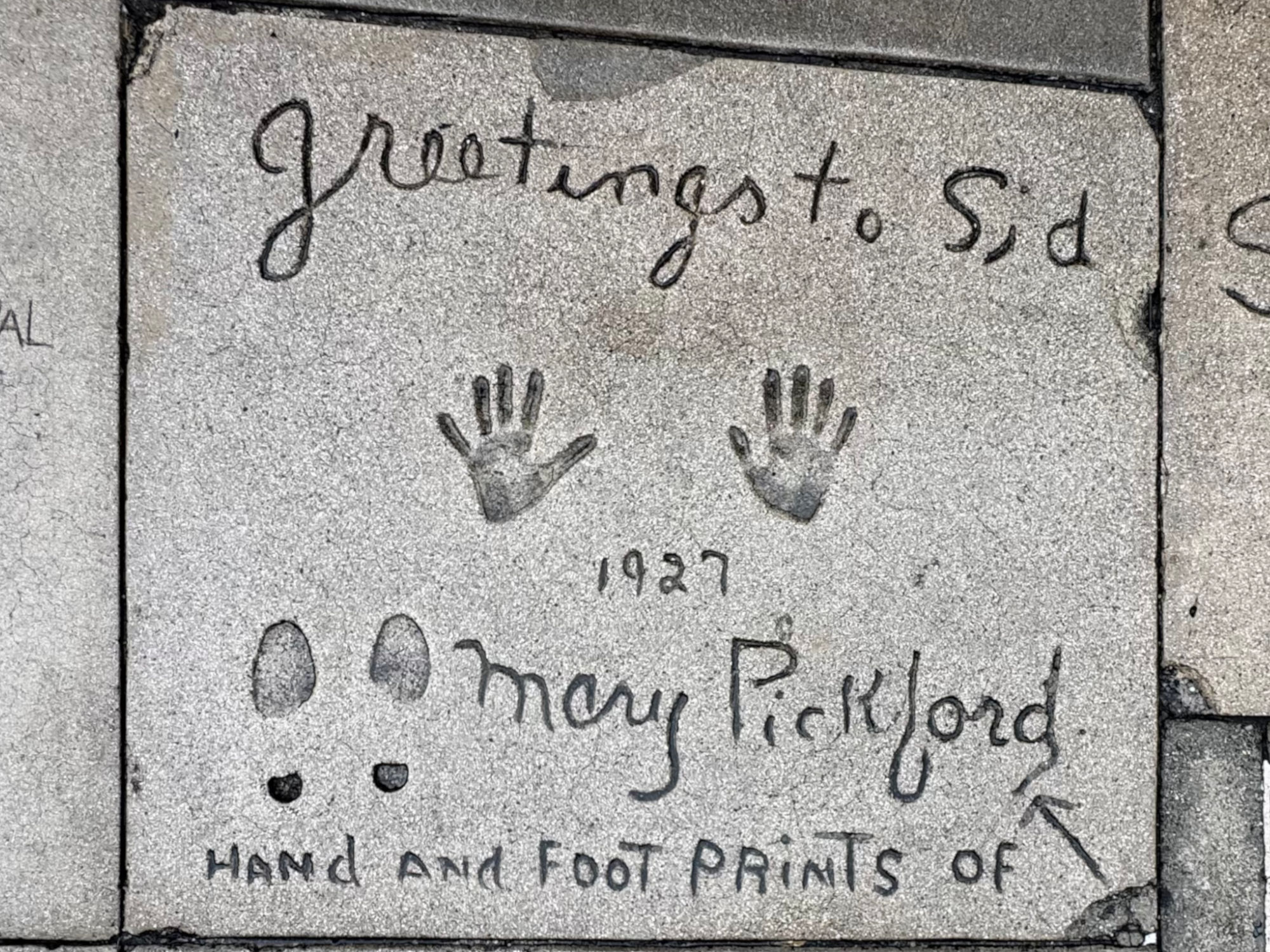 Grauman's Chinese Theatre Mary Pickford