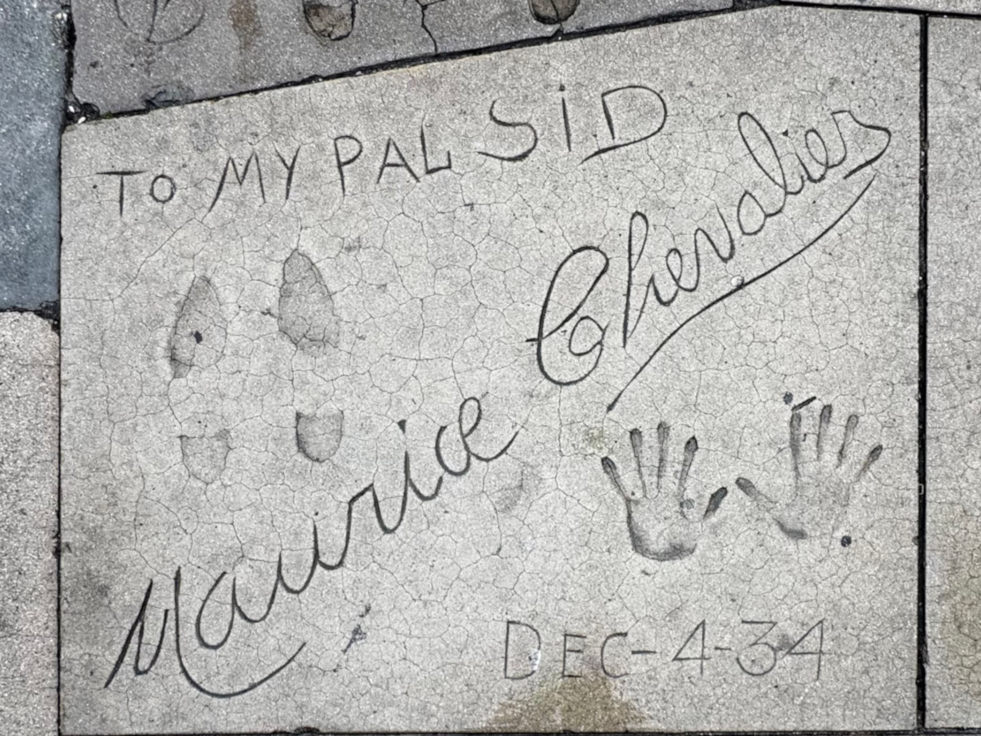 Grauman's Chinese Theatre Maurice Chevalier