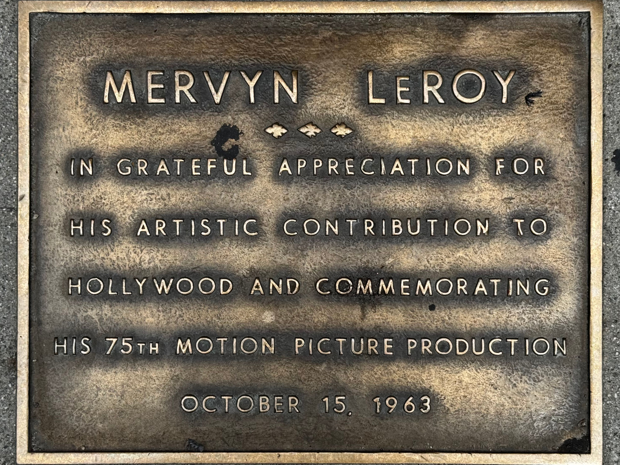 Grauman's Chinese Theatre Mervyn Leroy